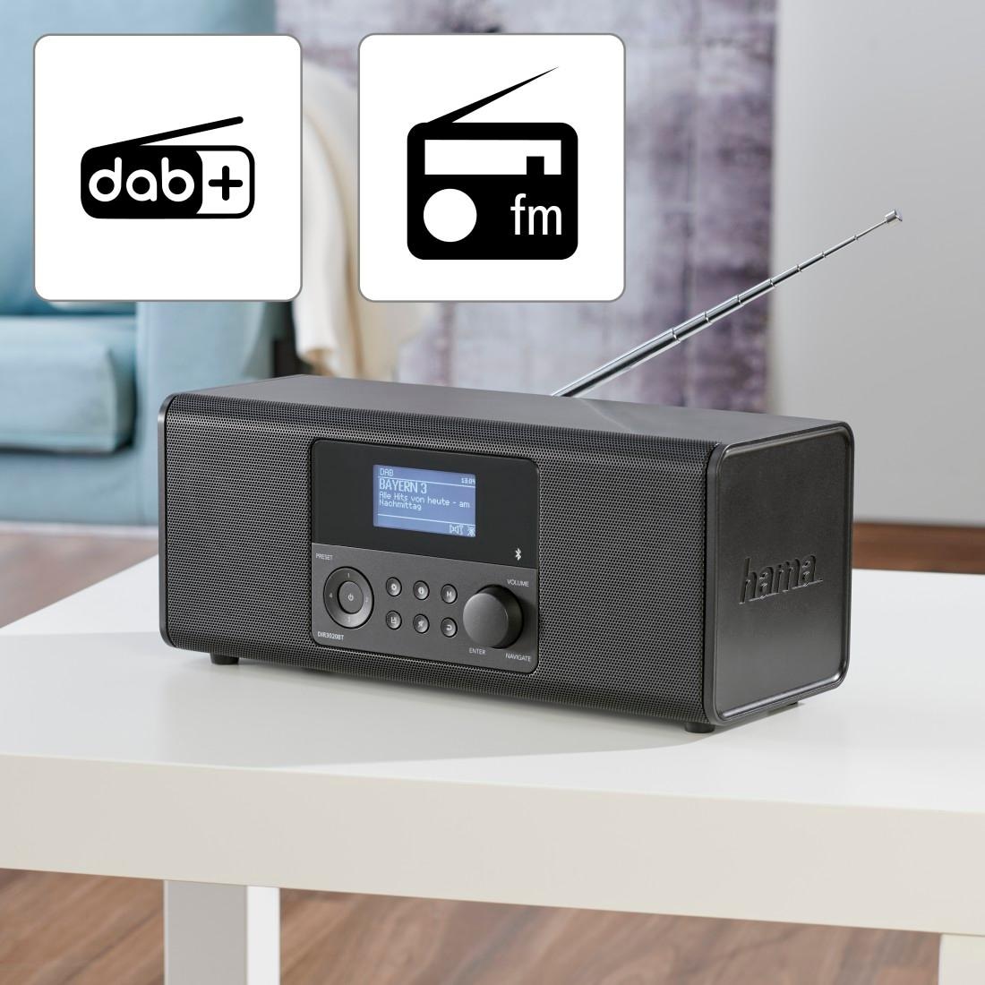 W) | Digitalradio Hama 3 UNIVERSAL Internet ➥ DIR3020BT«, Radio, »DAB/DAB+ (WLAN mit Digitalradio XXL 6 (DAB+) Garantie Bluetooth Jahre