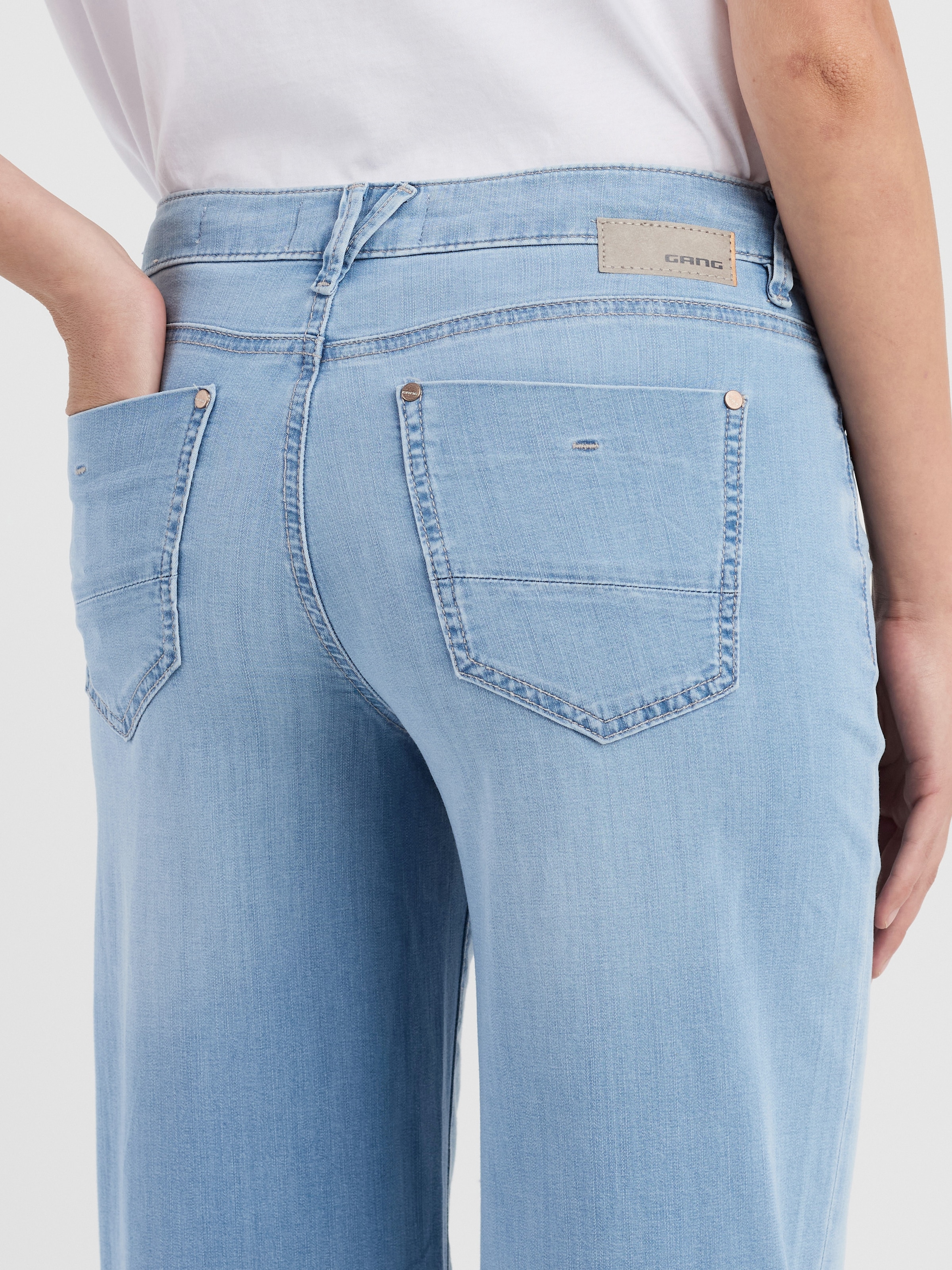 GANG Weite Jeans »94CARLOTTA« weiter Fit im bodenlangen Palazzo-Style