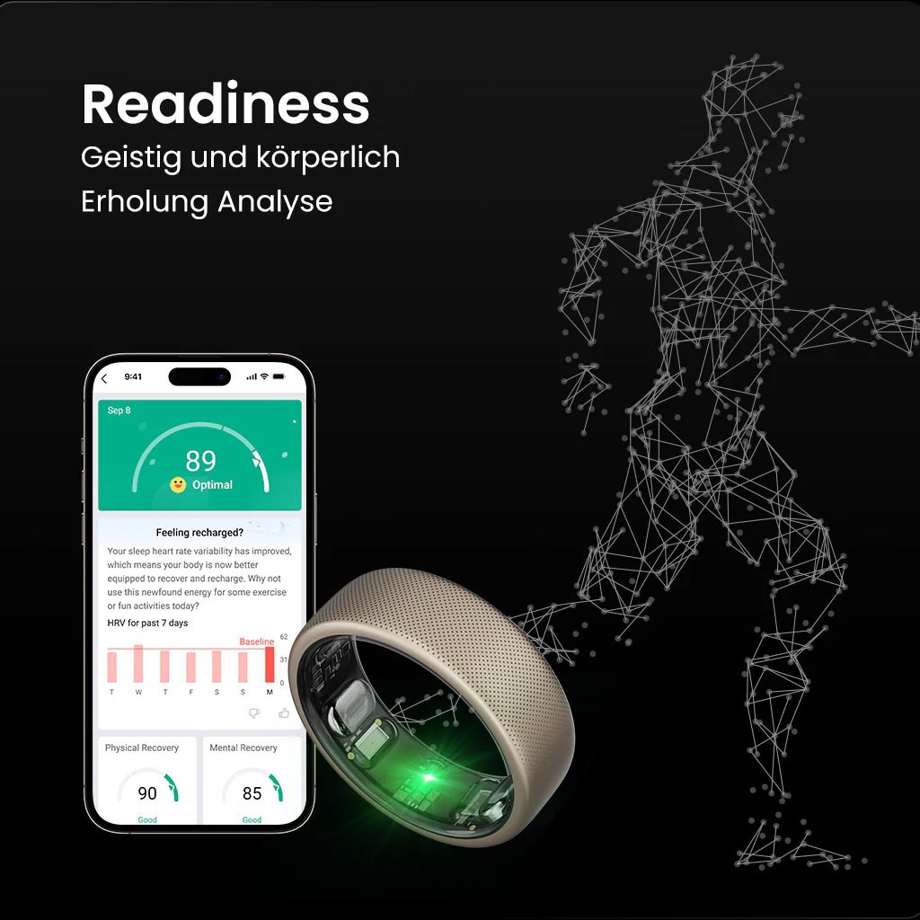 Amazfit Fitness-Tracker »Helio Ring (Size 10)«