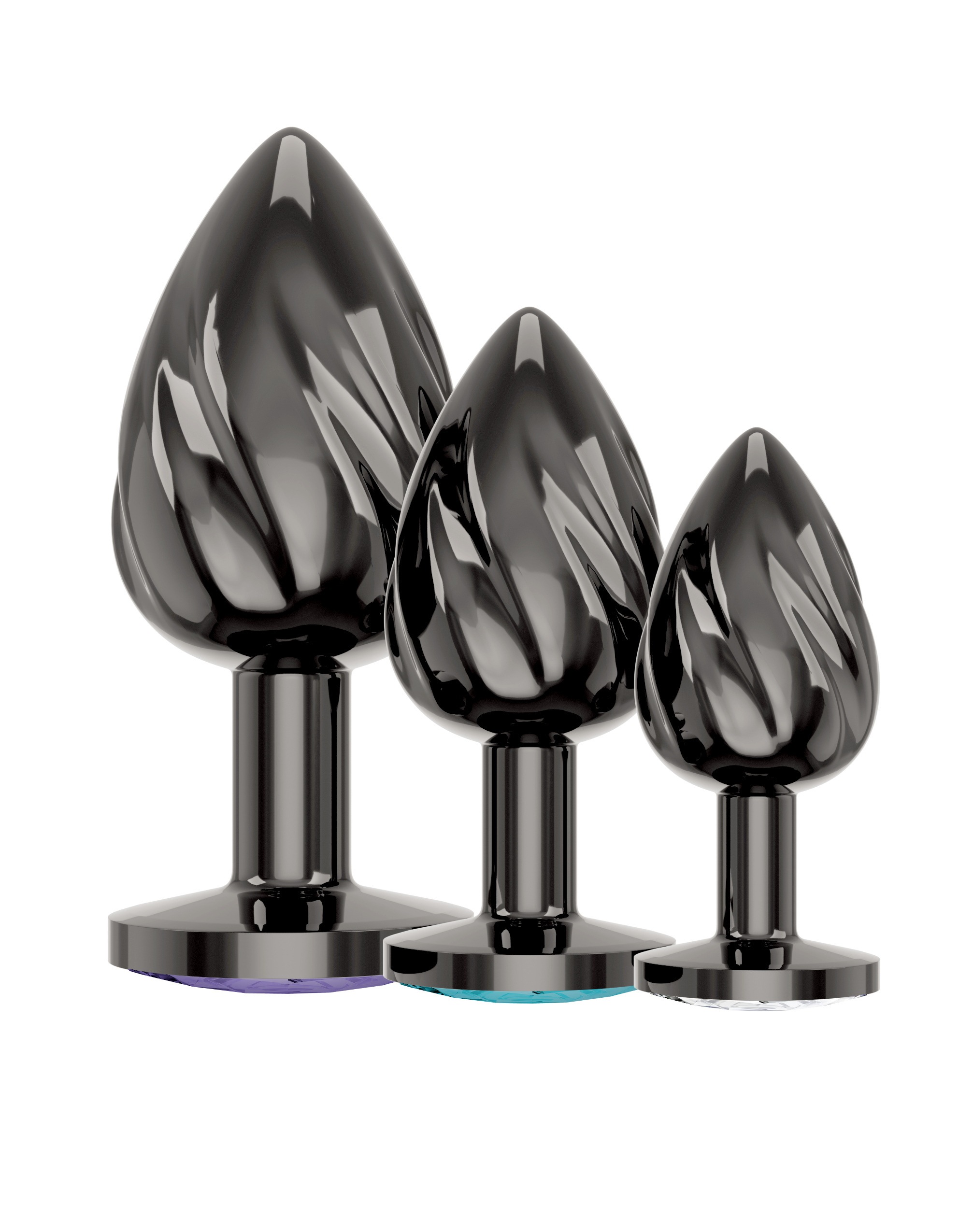 ANOS Anal-Stimulator »Analplug-Set Metal Butt Plug Set« ()