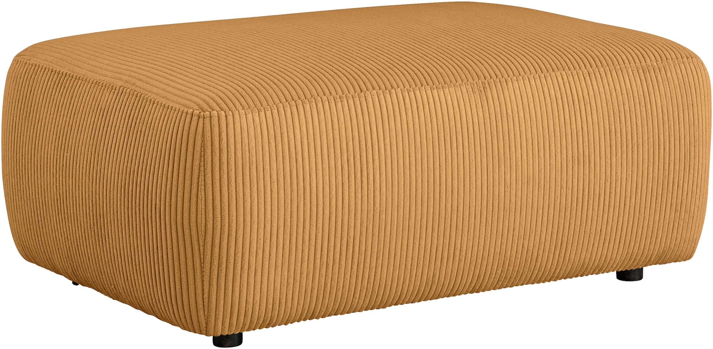 Home affaire Polsterhocker »Torge, Hocker in Cord, Samtvelours oder Struktur« passend zur Serie Torge, rechteckig, bequemer Sitzkomfort