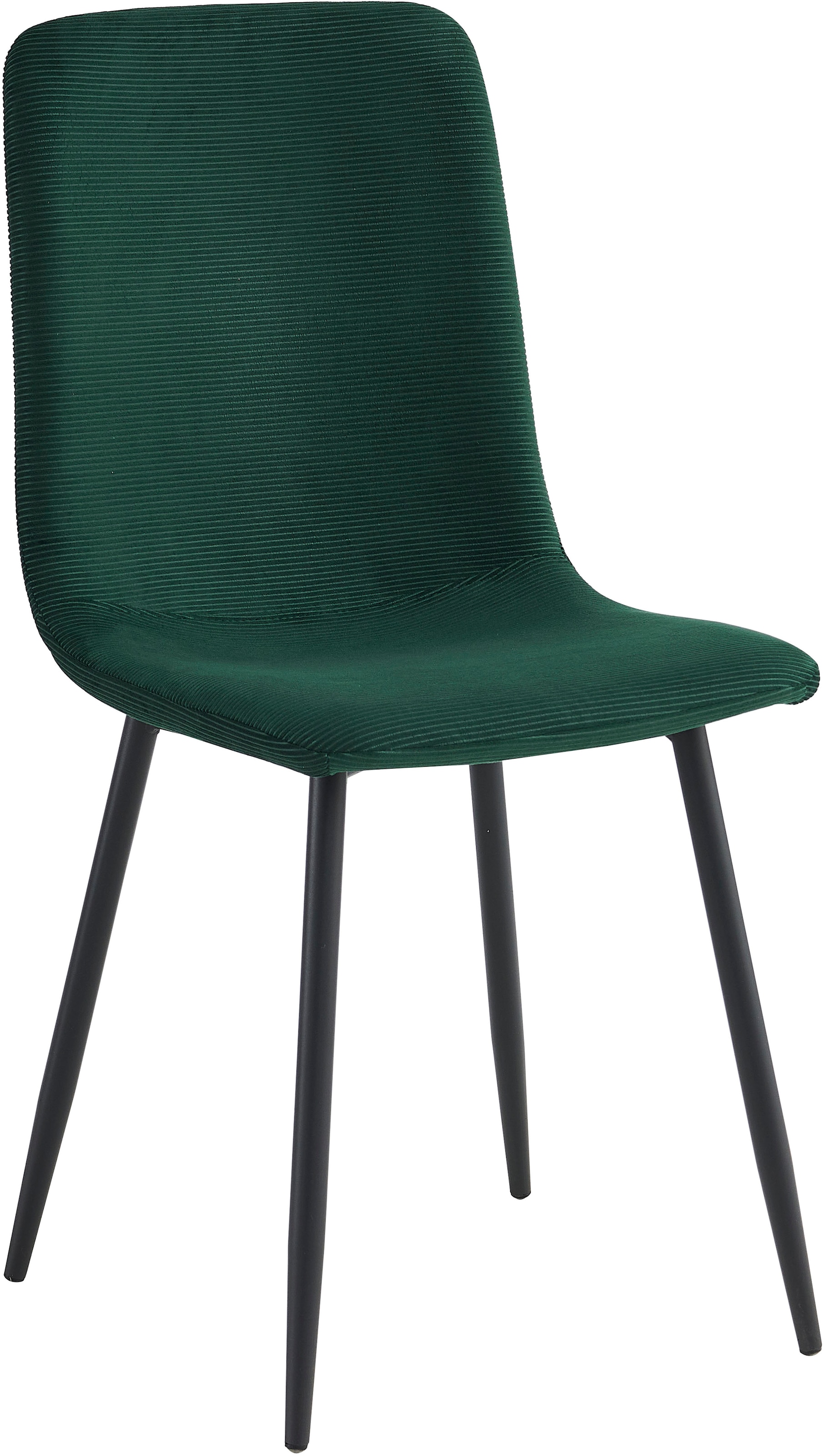 HELA 4-Fußstuhl »LEIPZIG« (Set) 2 Stk.4-Fuß,Rundrohrgestell konisch,Cordoptik,Sitzschale gespolstert