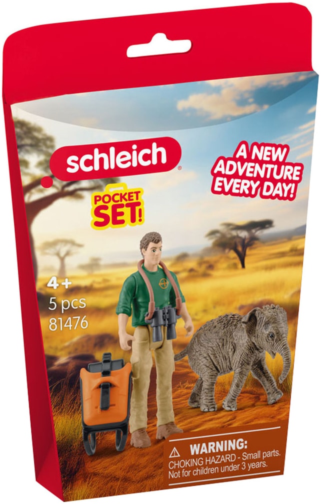 Schleich® Spielfigur »POCKET SET, Forscher auf Exkursion (81476)«