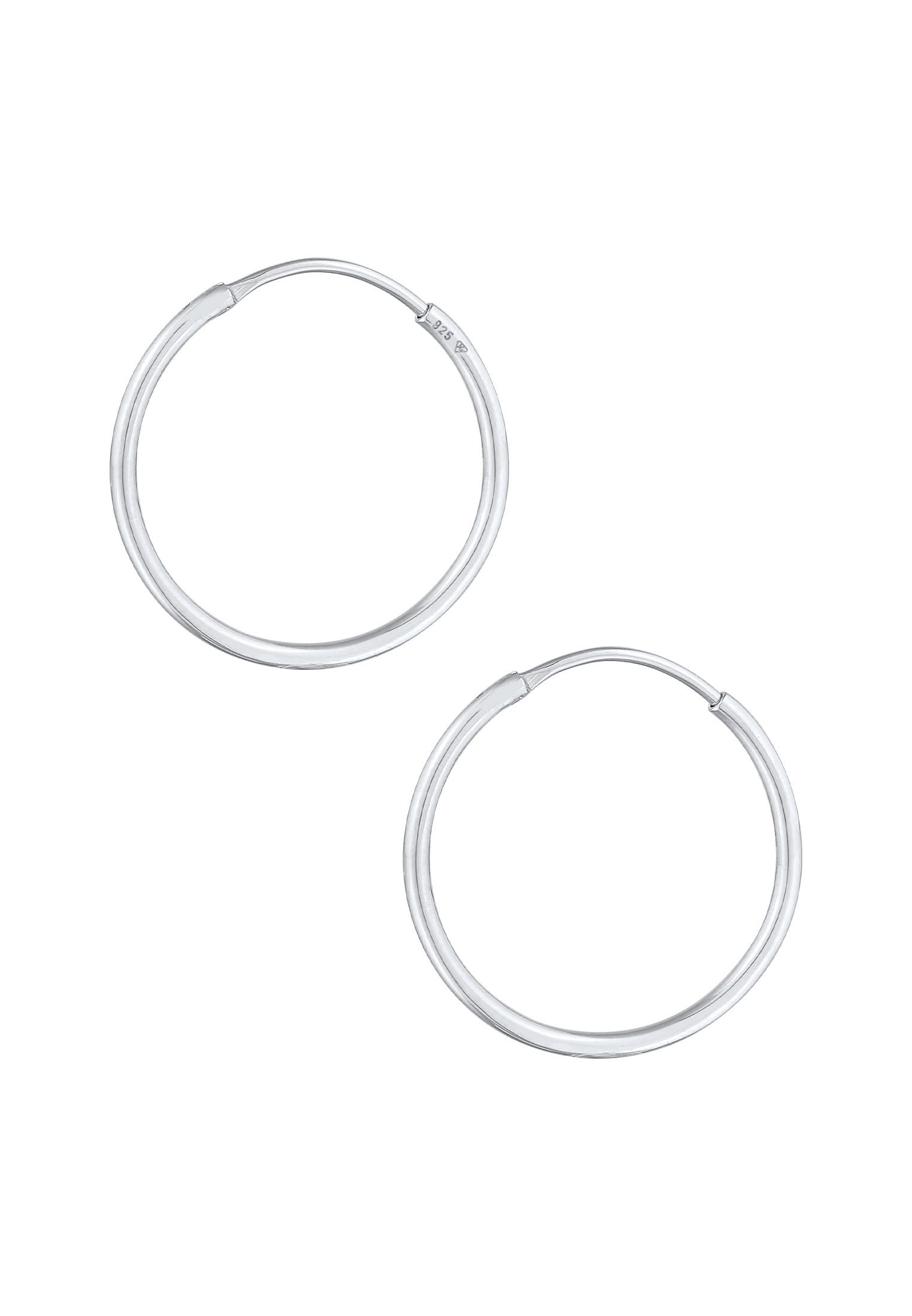 Elli Paar Creolen »Ohrringe Creolen Basic Klassisch (30 mm) 925 Silber«