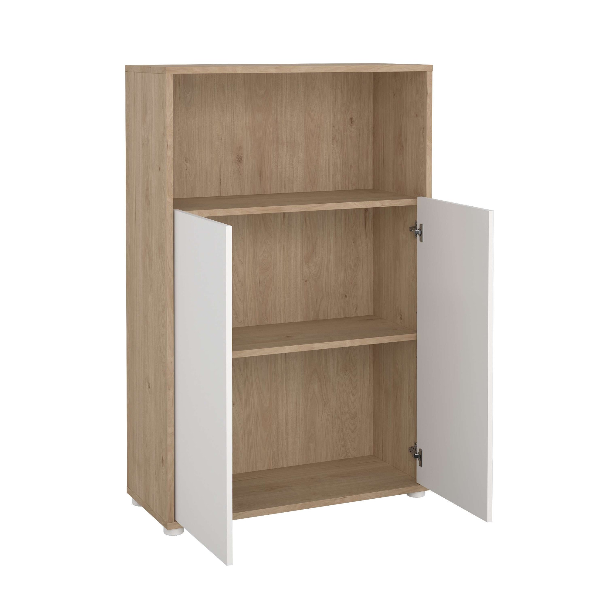 INOSIGN Kommode »Sign Sideboard mit Ablageregal für Akten, Bücher« mit 2 Türen, dahinter 2 Einlegeböden, Höhe 123 cm, Breite 80 cm