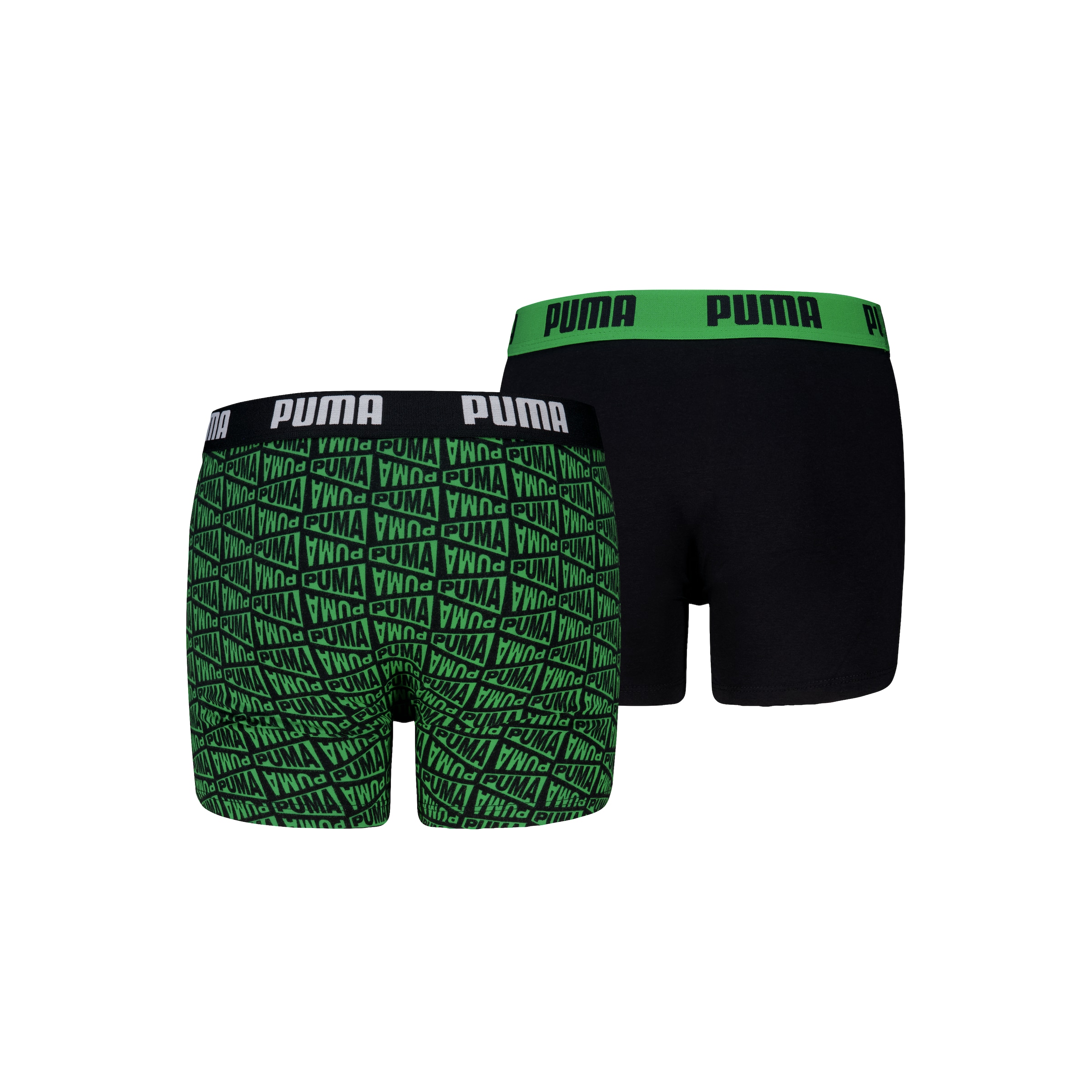 PUMA Boxershorts »PUMA BOYS FLAG PRINTED BOXERS« 2er Pack,  mit Logobund
