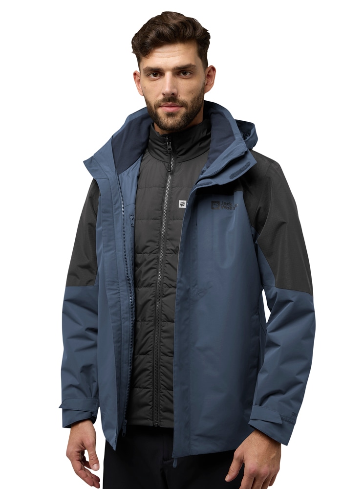 Jack Wolfskin 3-in-1-Funktionsjacke »ROMBERG 3IN1 JKT M« mit Kapuze