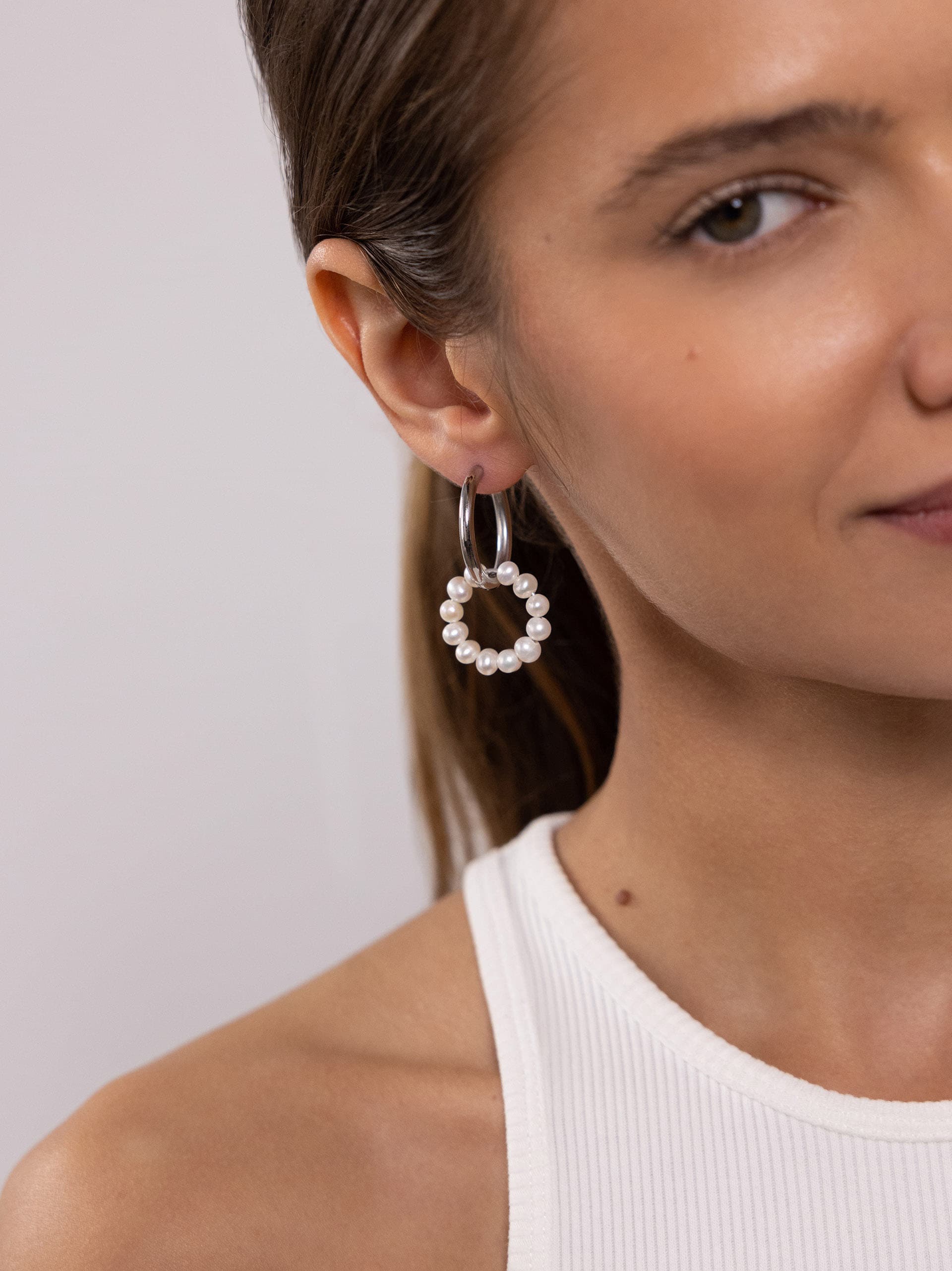 Purelei Paar Creolen »Schmuck Geschenk Honu Ohrringe, 2110-Earring-Honu«, mit Süßwasserzuchtperle - Einhänger abnehmbar