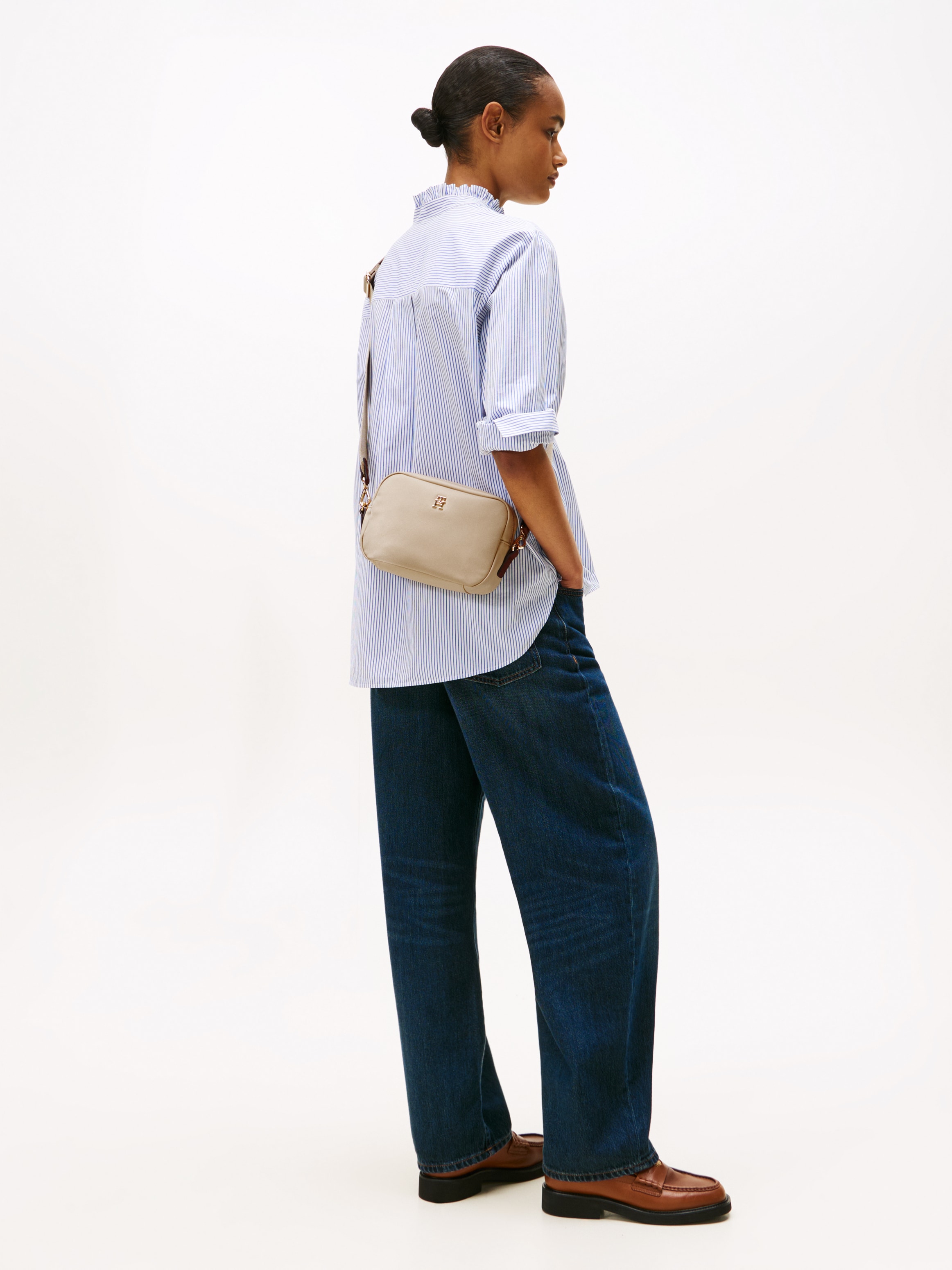 Tommy Hilfiger Mini Bag »POPETTE CAMERA BAG« , Damen Umhängetasche, Schultertasche mit TH-Schmuckelement