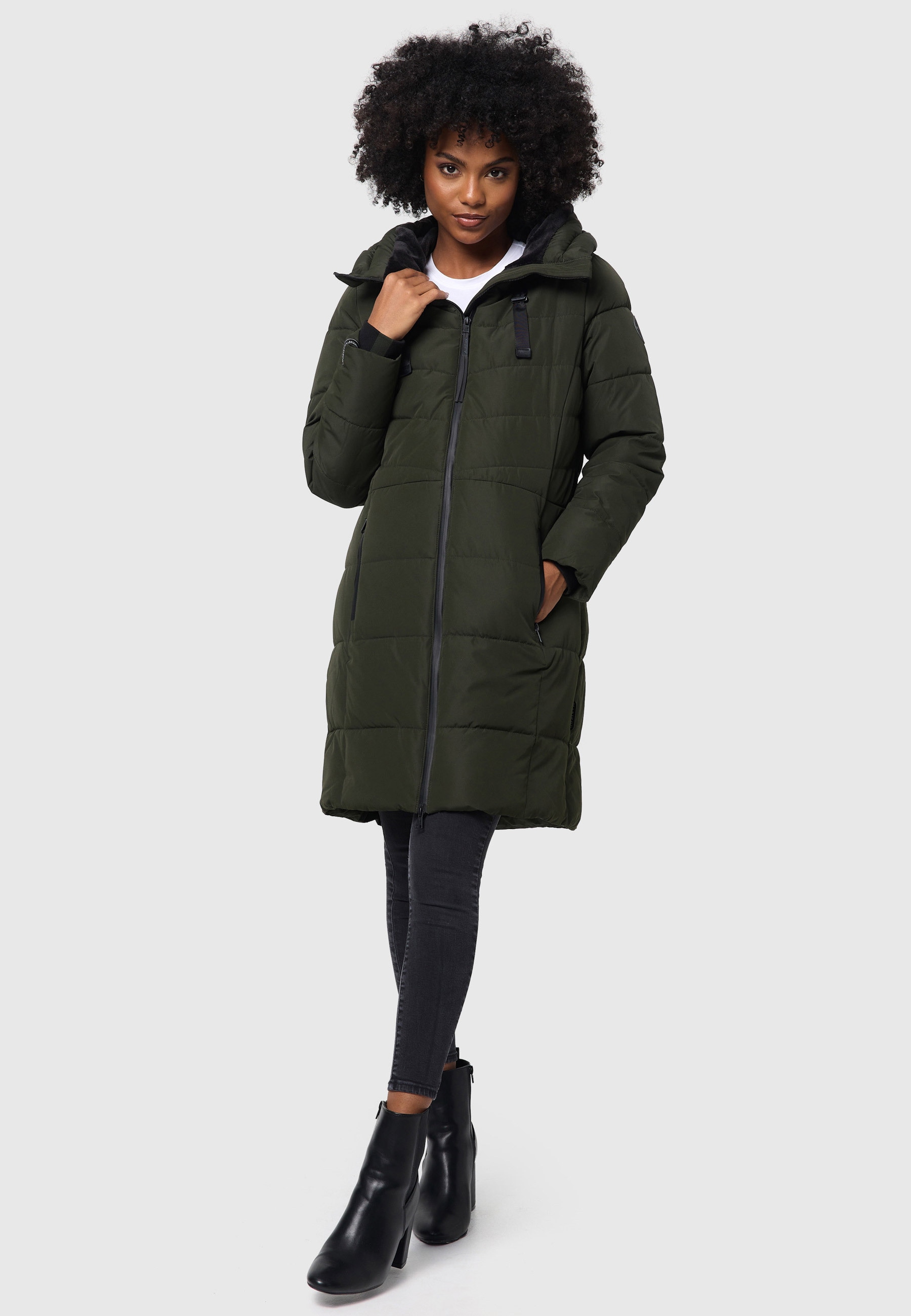 Marikoo Winterjacke »Marikoo Natsukoo Damen Winter Steppjacke lang B978«