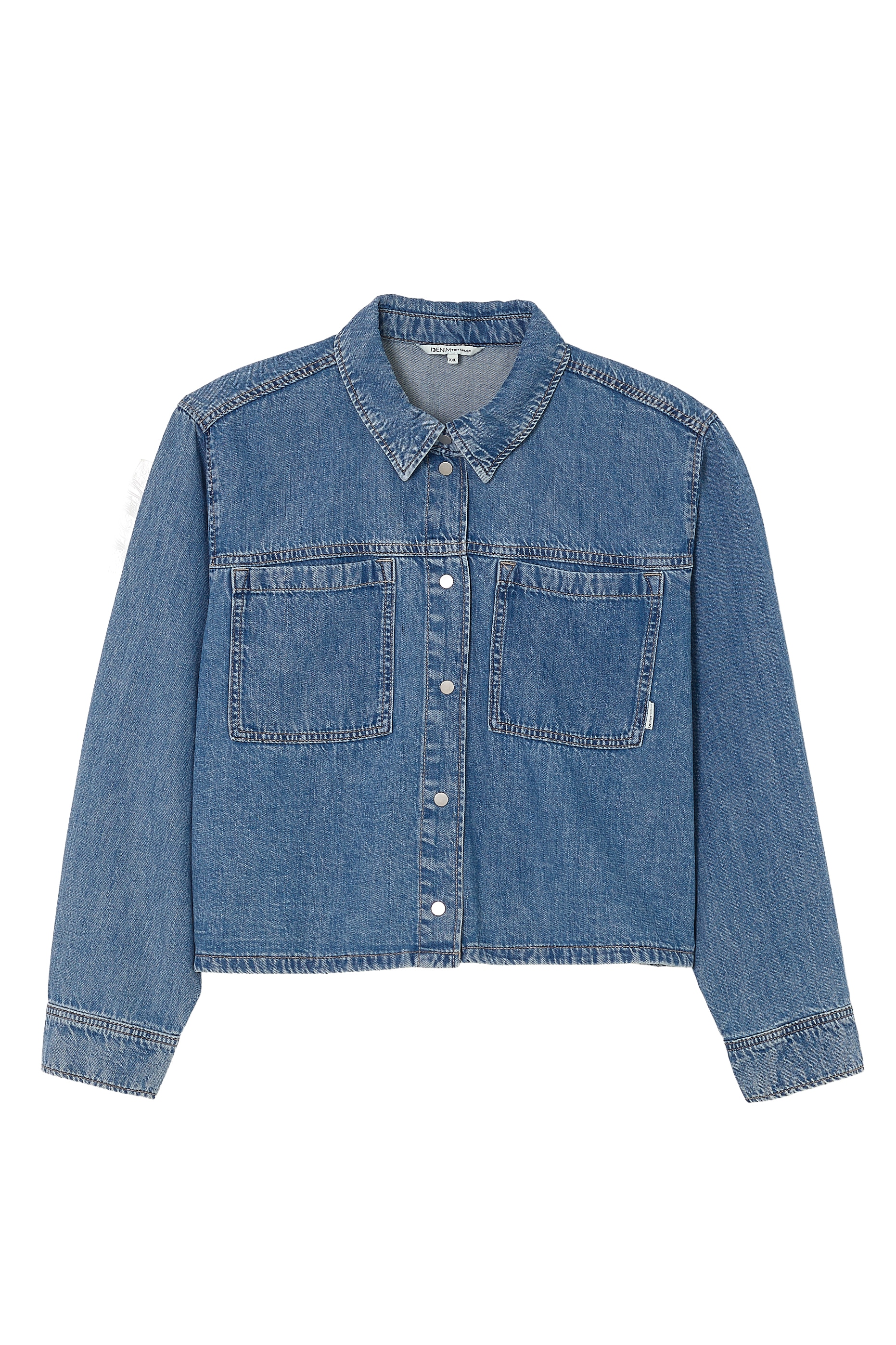 TOM TAILOR Denim Jeansbluse, mit Brusttaschen