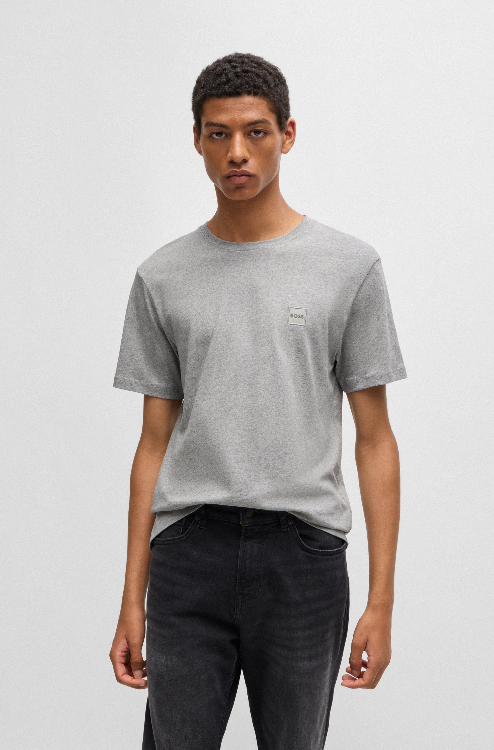 BOSS ORANGE T-Shirt »Tales«, mit BOSS Stickerei auf der Brust