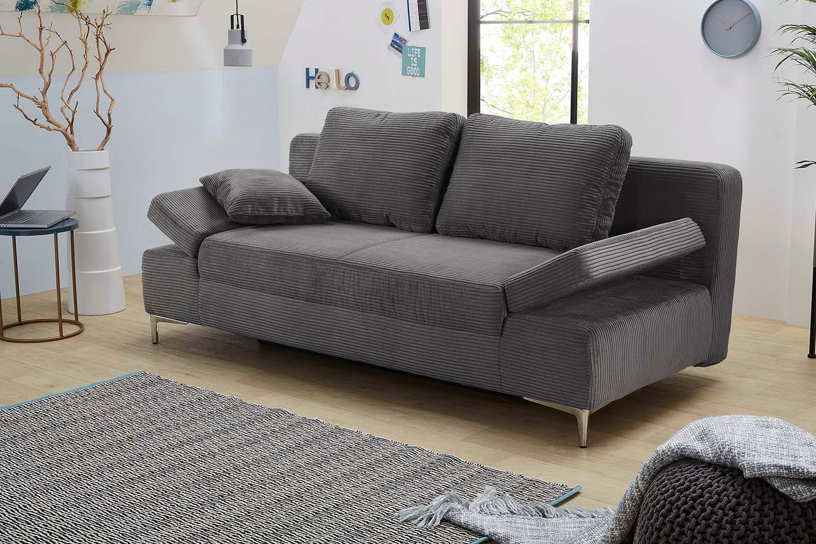 Jockenhöfer Gruppe Schlafsofa »Jano«, klassisches Schlafsofa mit individuell, verstellbaren Armlehnen