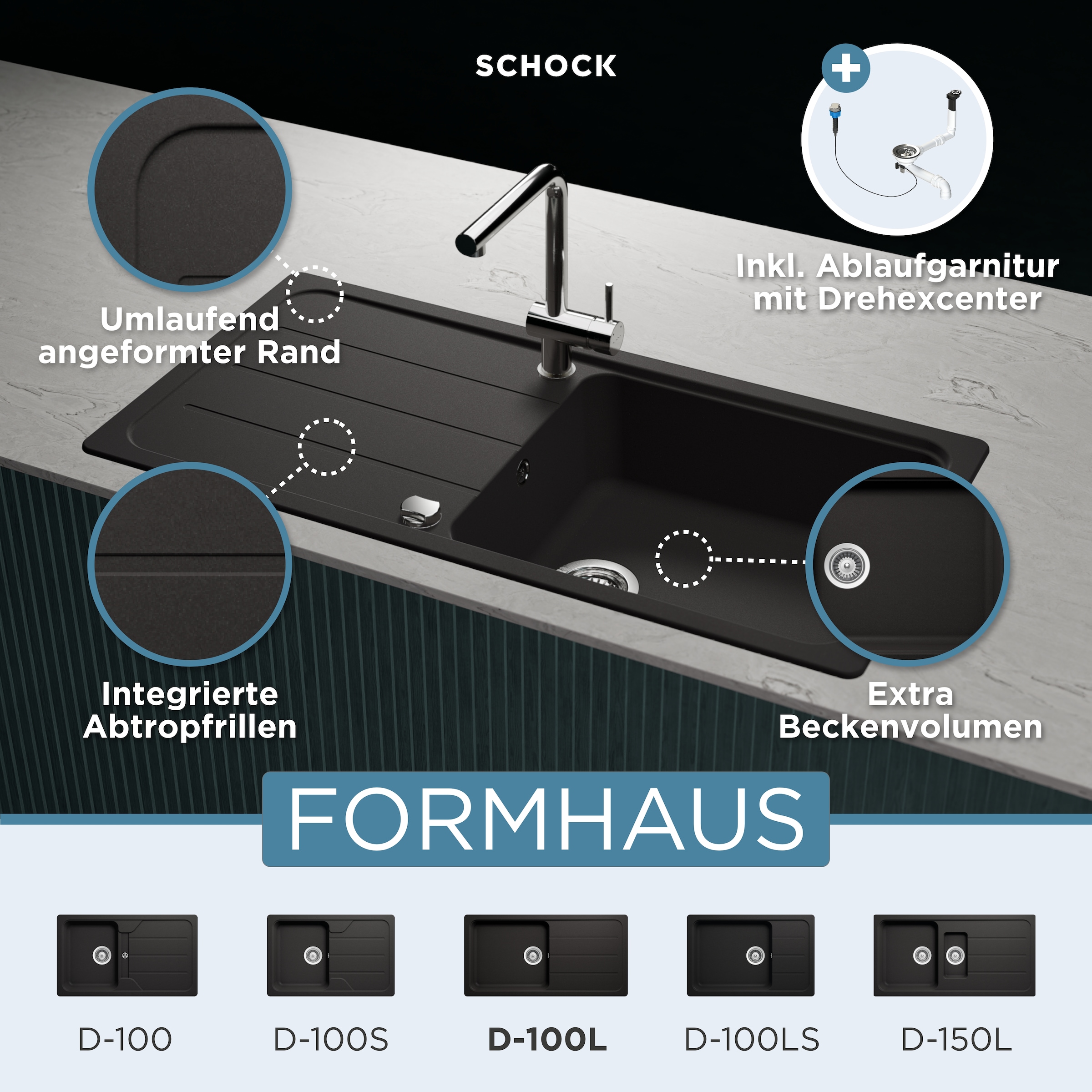 Schock Granitspüle »Formhaus«