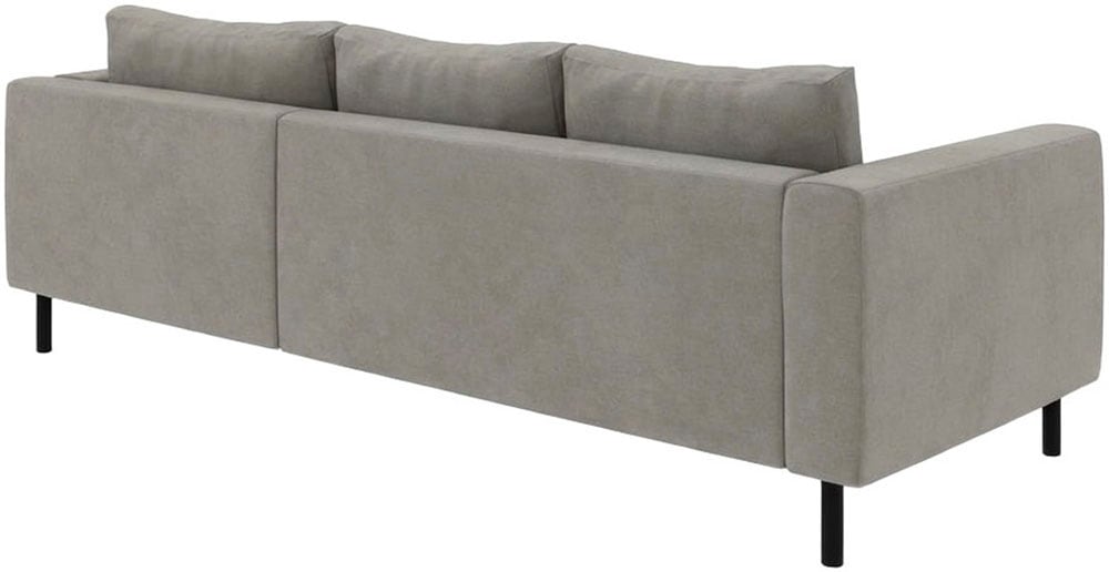TRENDMANUFAKTUR Ecksofa »Amazing II, wahlw. mit Schlaffunktion & Bettkasten, Fuß schwarz« Recamiere beidseitig montierbar, L-Form,in Cord o. Struktur, B: 232 cm