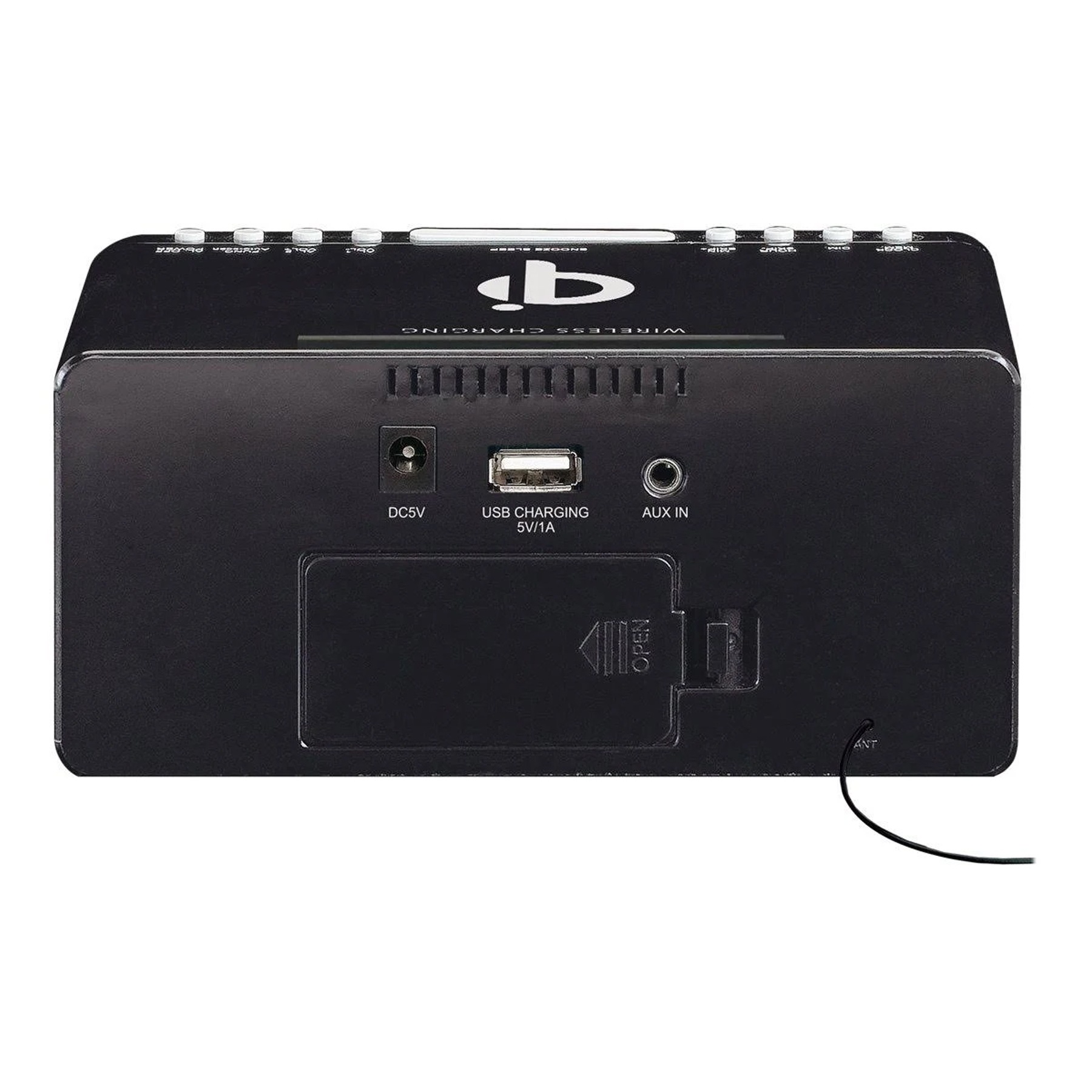 Lenco Uhrenradio »CR-550« ( FM-Tuner ) DAB+/FM‑Radiowecker, Bluetooth, kabelloses Ladepad für Smartphone