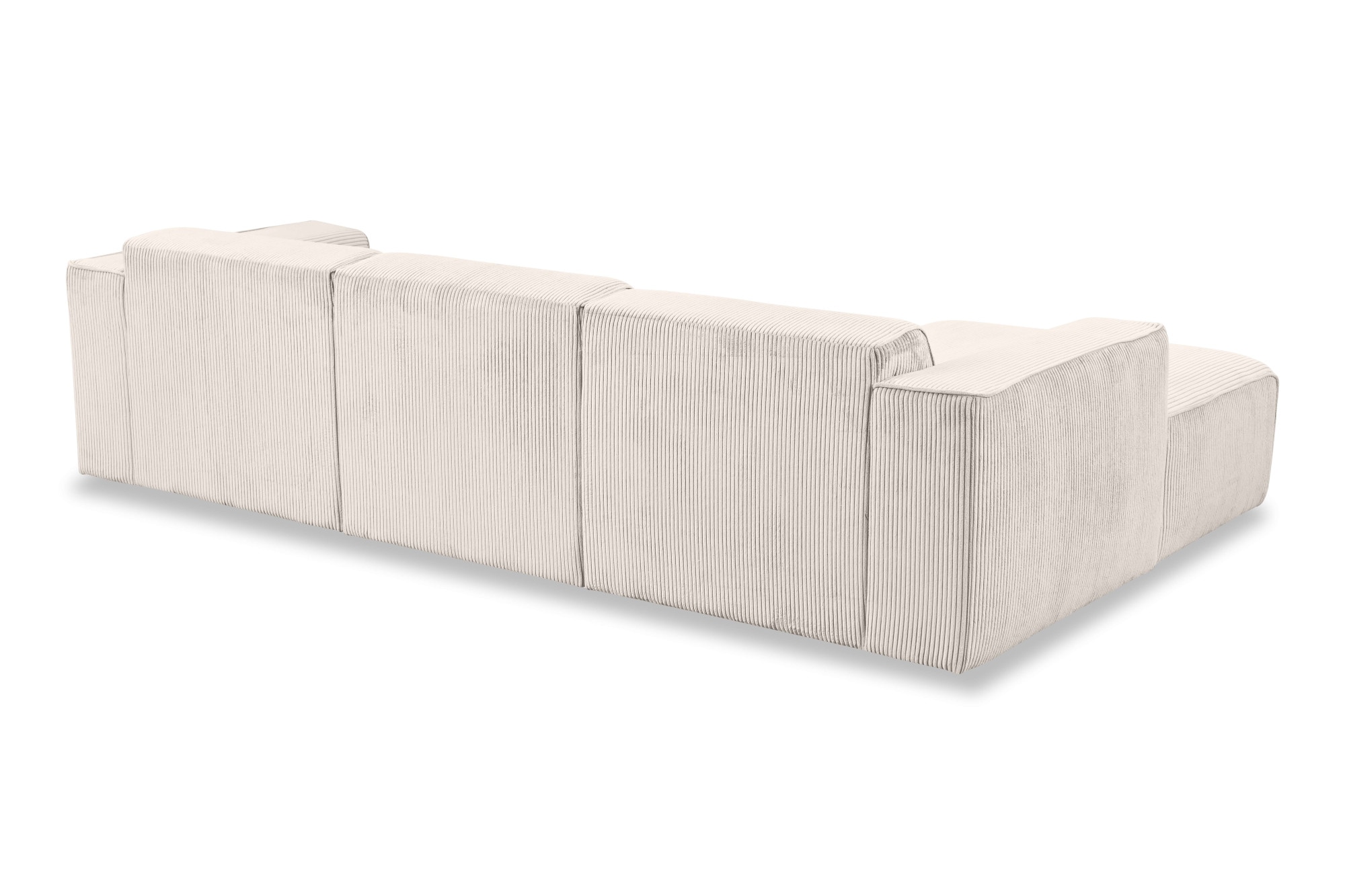 andas Ecksofa »Noord«, L-Form, mit Kedernaht, Breite 281 cm, Cord, Struktur, Webstoff