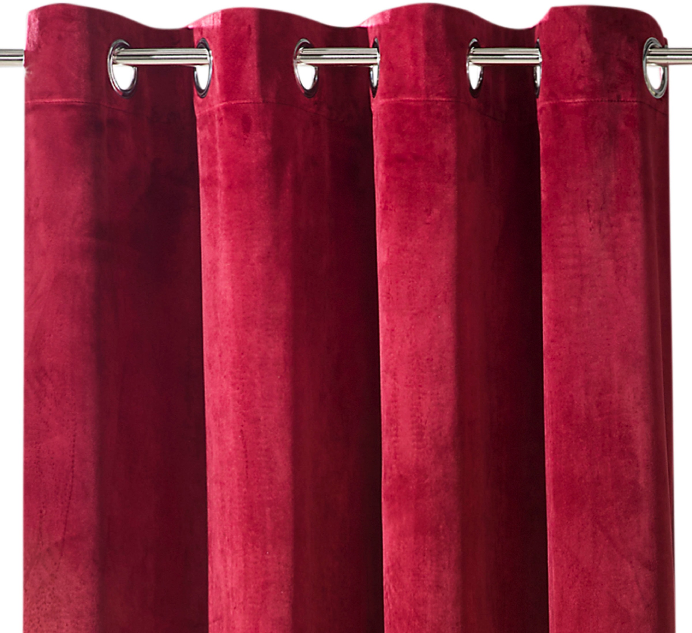 Weckbrodt Vorhang »Valentin« Ösen 1 Stk. tlg. Velour, Samt-Optik, blickdicht, Unifarben, Gardine, Store