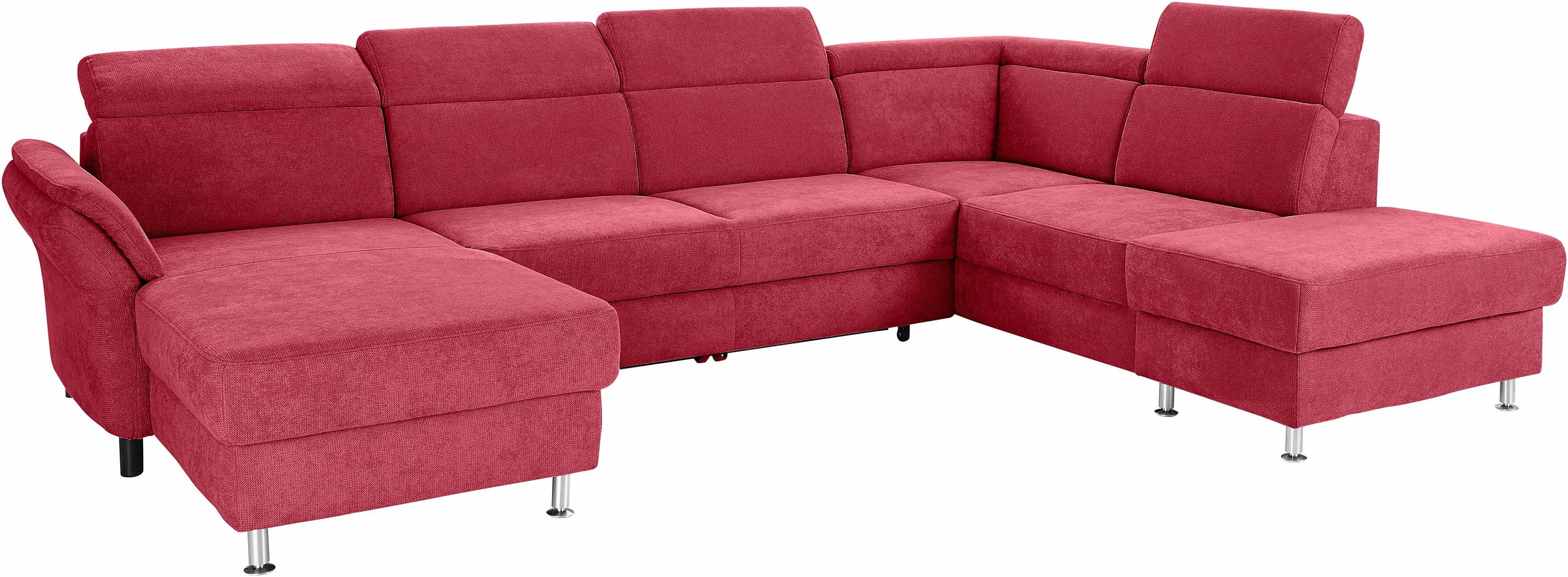 sit&more Wohnlandschaft »Avignon U-Form«, wahlweise mit Bettfunktion und Stauraum, inklusive Kopfteilverstellung