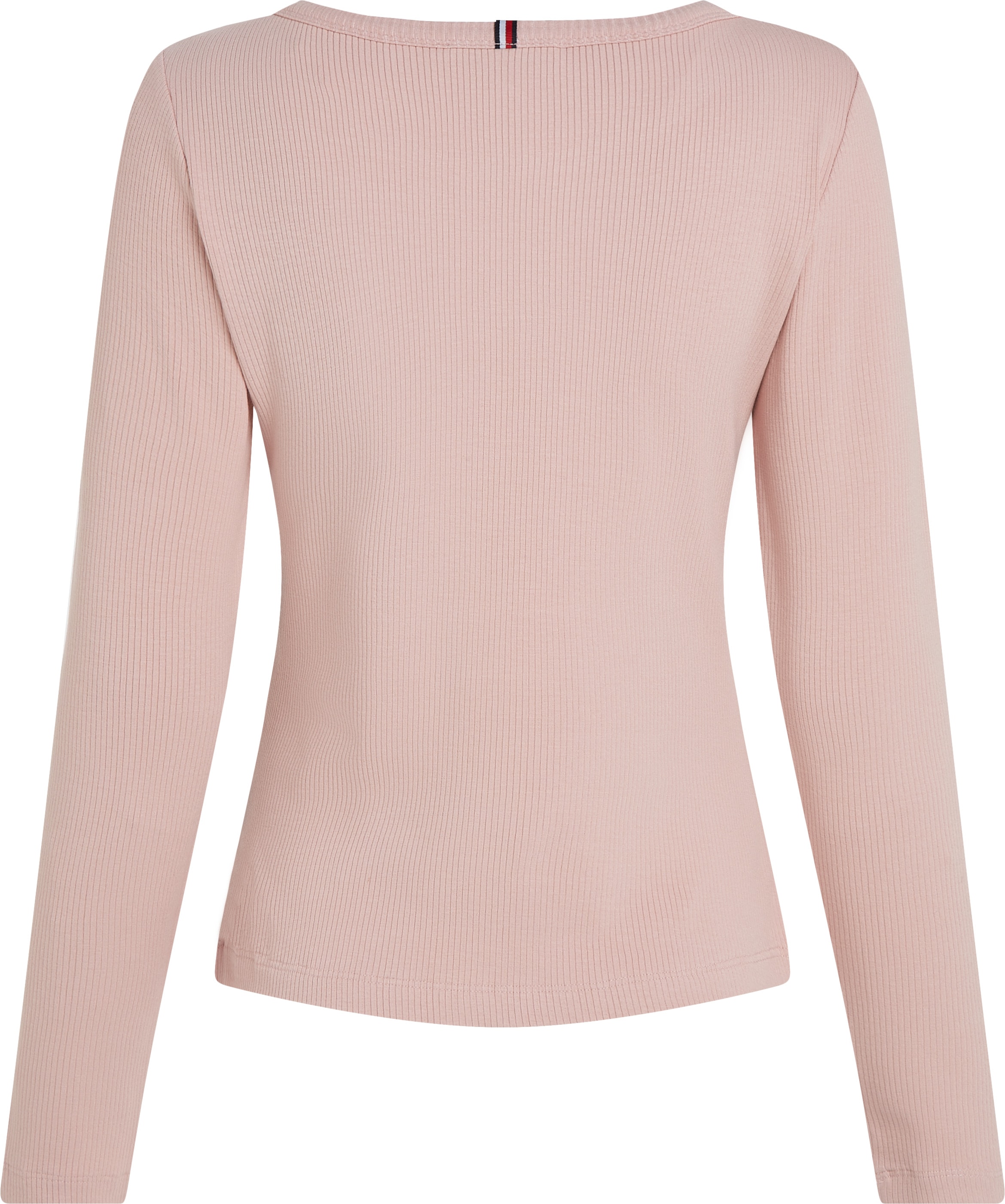 Tommy Hilfiger Langarmshirt »SLIM 5X2 RIB O-NK LS«, mit Struktur