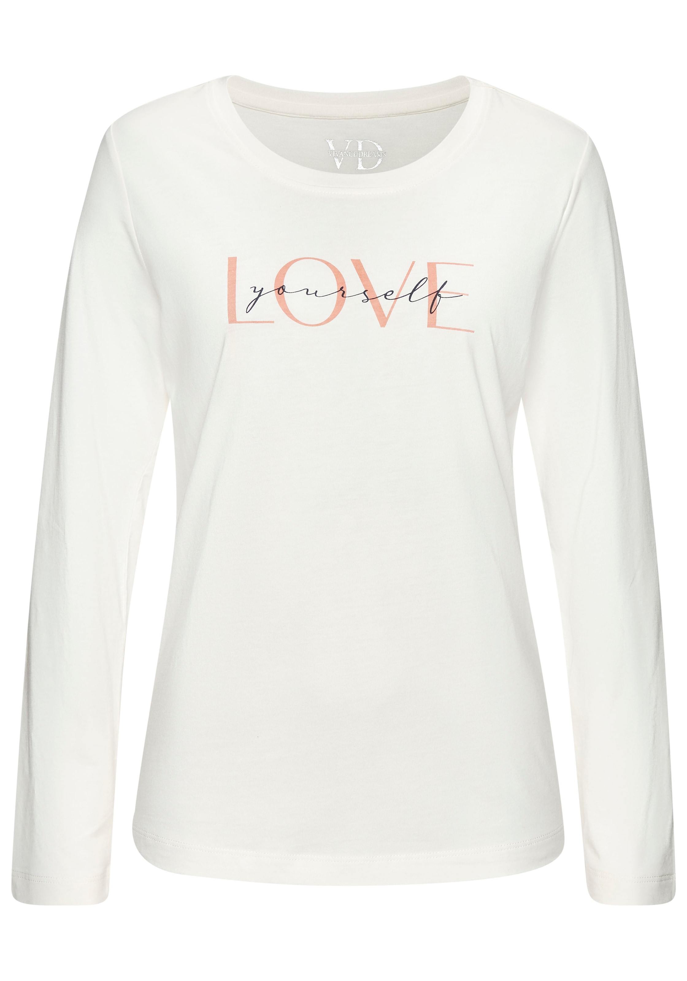 Vivance Dreams Longsleeve 1-teilig,  mit schönem Frontprint