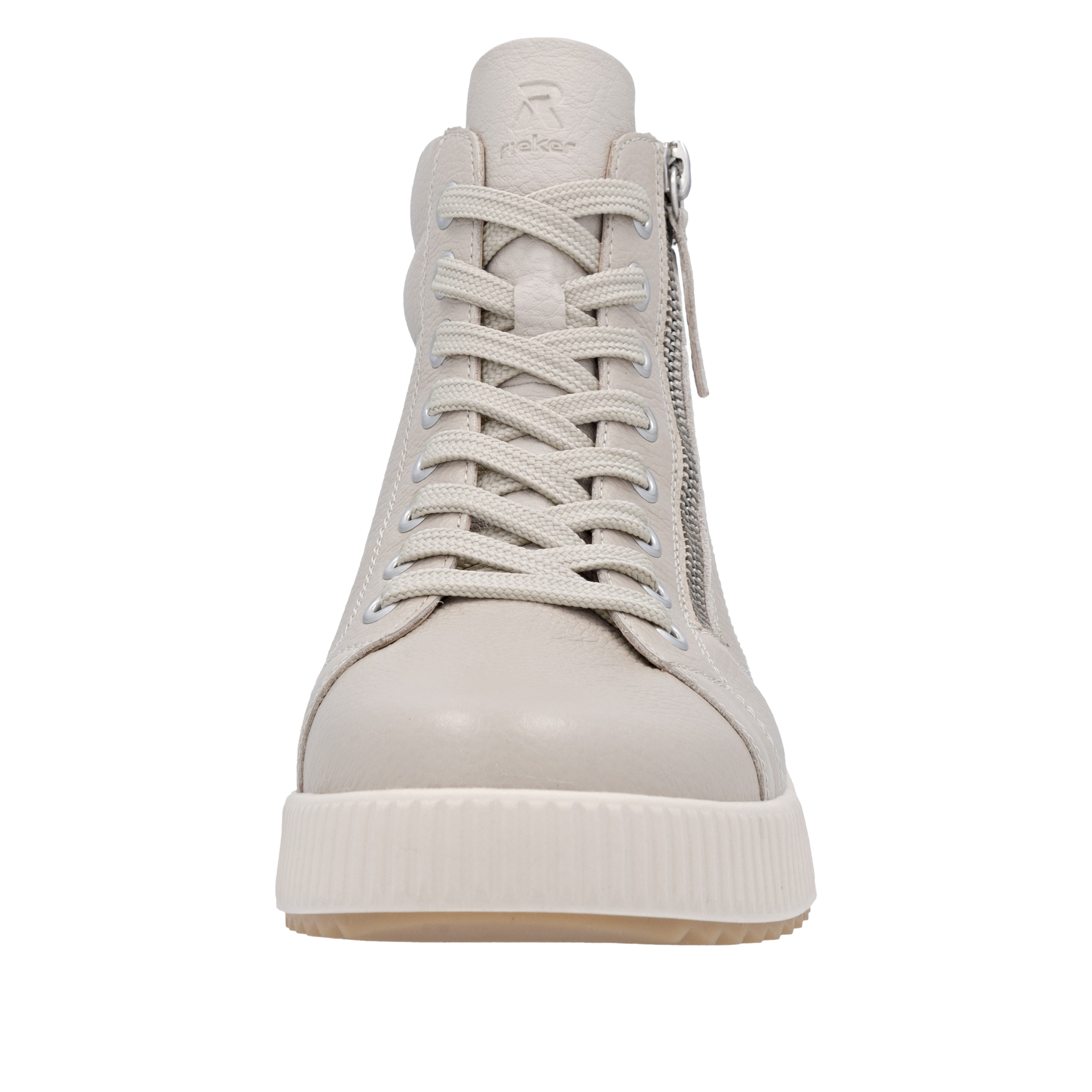 RIEKER Sport Schnürboots, Stiefelette, High Top Sneaker, Freizeitboots mit Reißverschluss