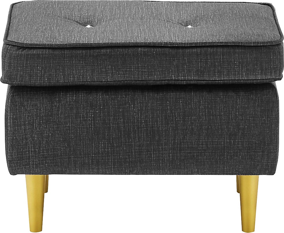 ED EXCITING DESIGN Hocker »Tom«, mit Strasssteinen & goldenen Füßen