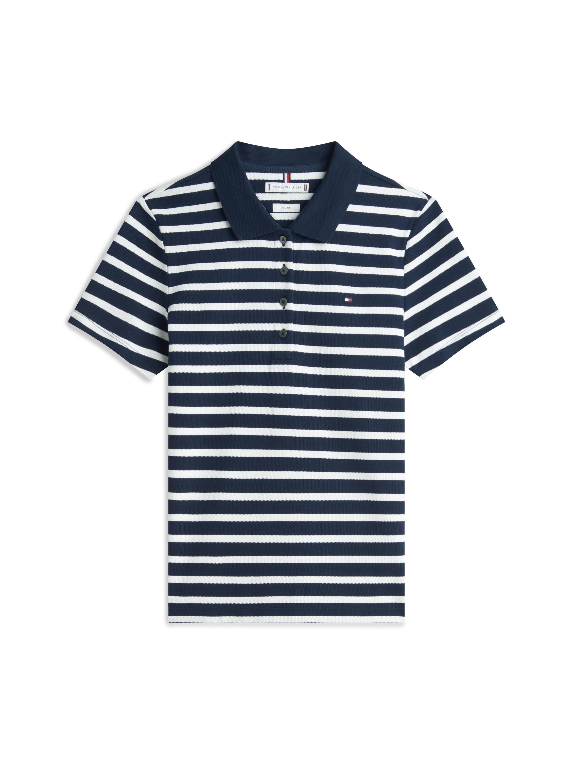 Tommy Hilfiger Poloshirt »1985 Slim Fit Pique Premium« mit Logostickerei, mit Seitenschlitzen