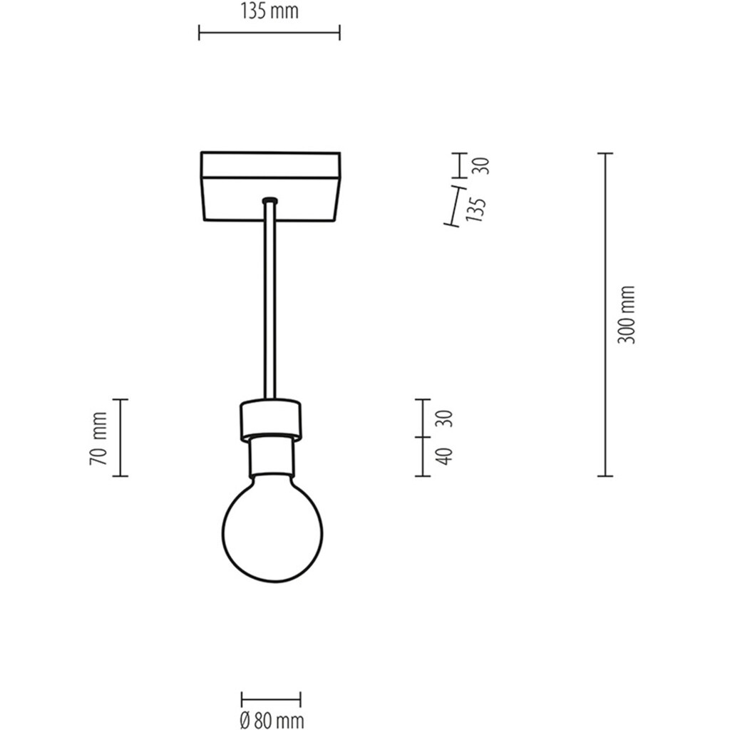 BRITOP LIGHTING Deckenleuchte »CHANDELLE«, 1 flammig-flammig