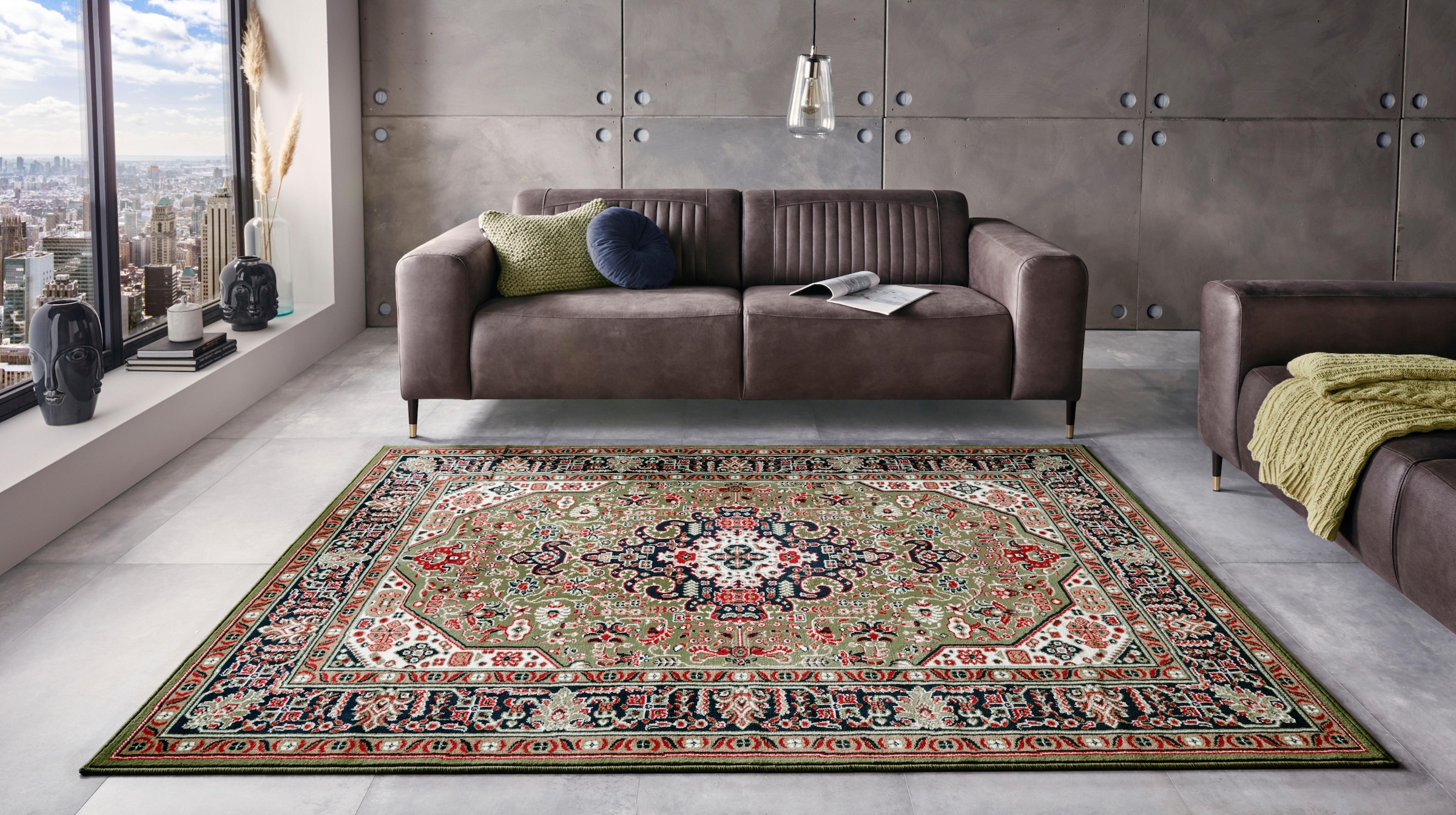 HANSE Home Teppich »Skazar Isfahan«, rechteckig, 9 mm Höhe, Kurzflor, Orient, Läufer, Vintage, Esszimmer, Wohnzimmer, Flur