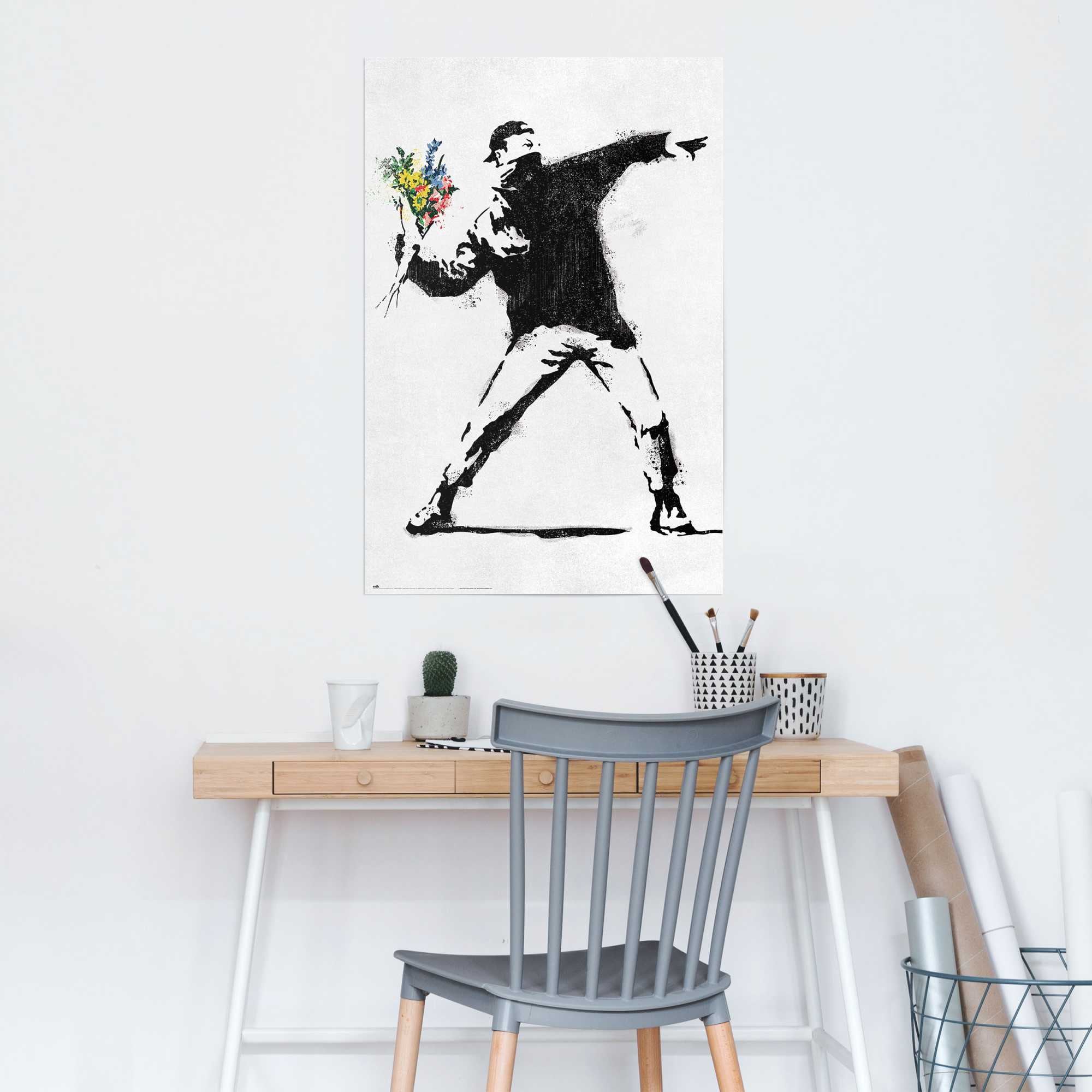 Poster »Brandalised - the flower thrower«