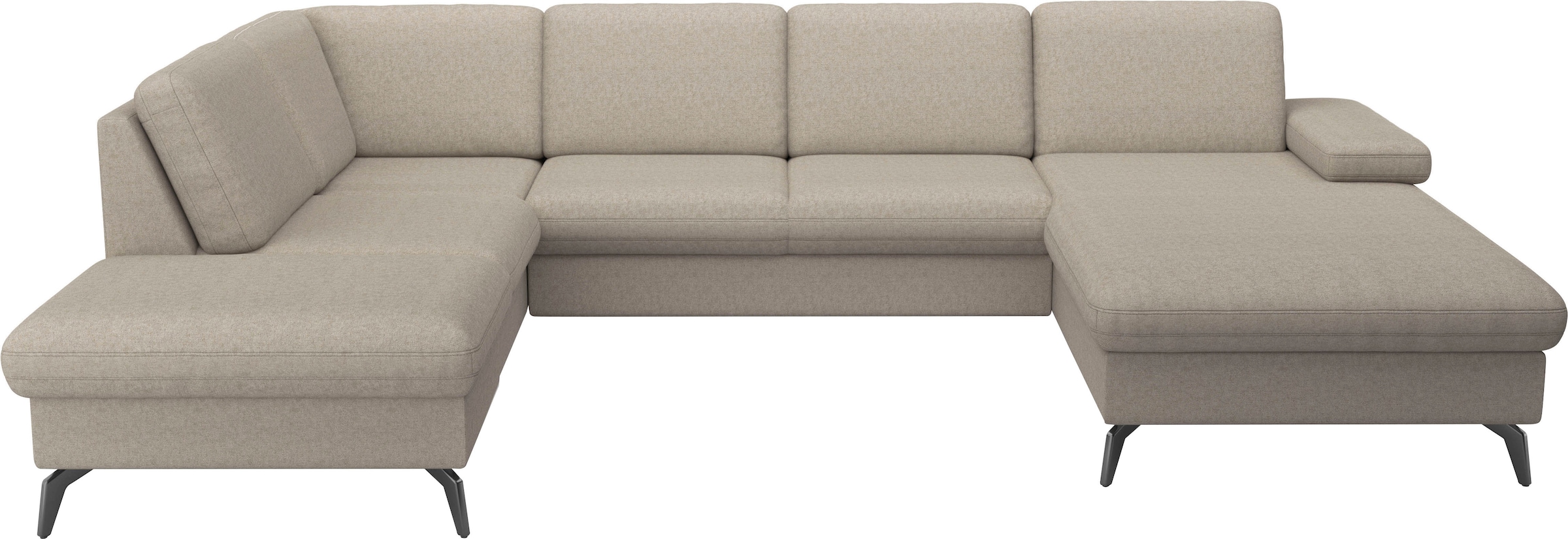 sit&more Wohnlandschaft »Morris Jubi U-Form«, inkl. Armteilfunktion und 1 Zierkissen, wahlweise mit Bettfunktion