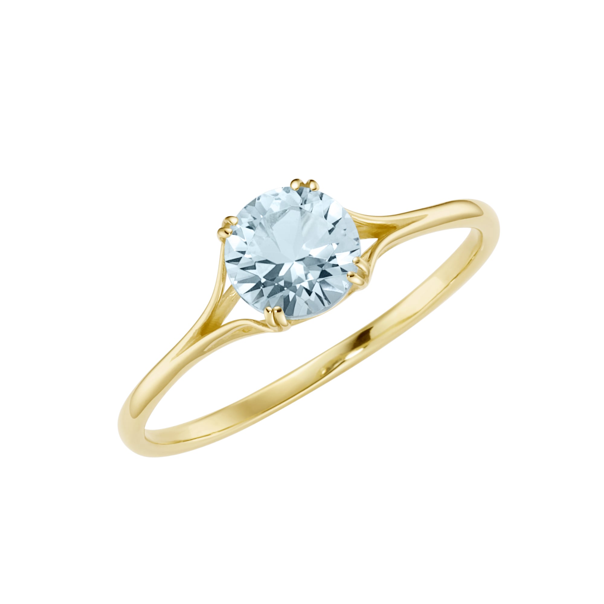Goldring »Ring mit Blautopas oder grünem Amethyst, Gold 585«