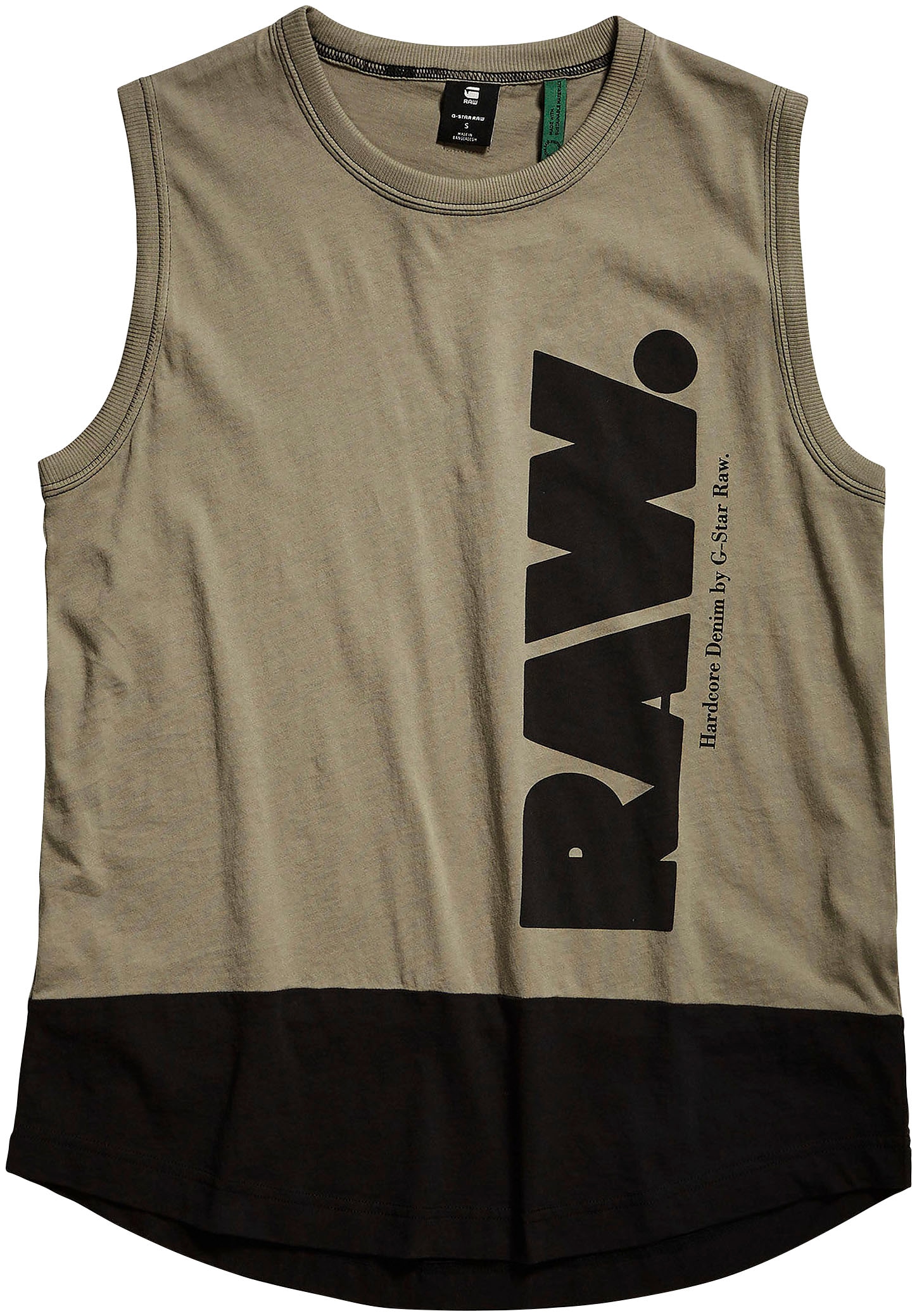 G-Star RAW T-Shirt »T-Shirt Lash to«, vorne bei mti Grafikdruck ♕ tank Logo color block