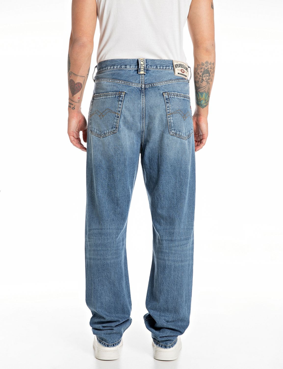 Replay Straight-Jeans »M9Z1 9Zero1 90´s Straight Fit«, mit Washed-Look