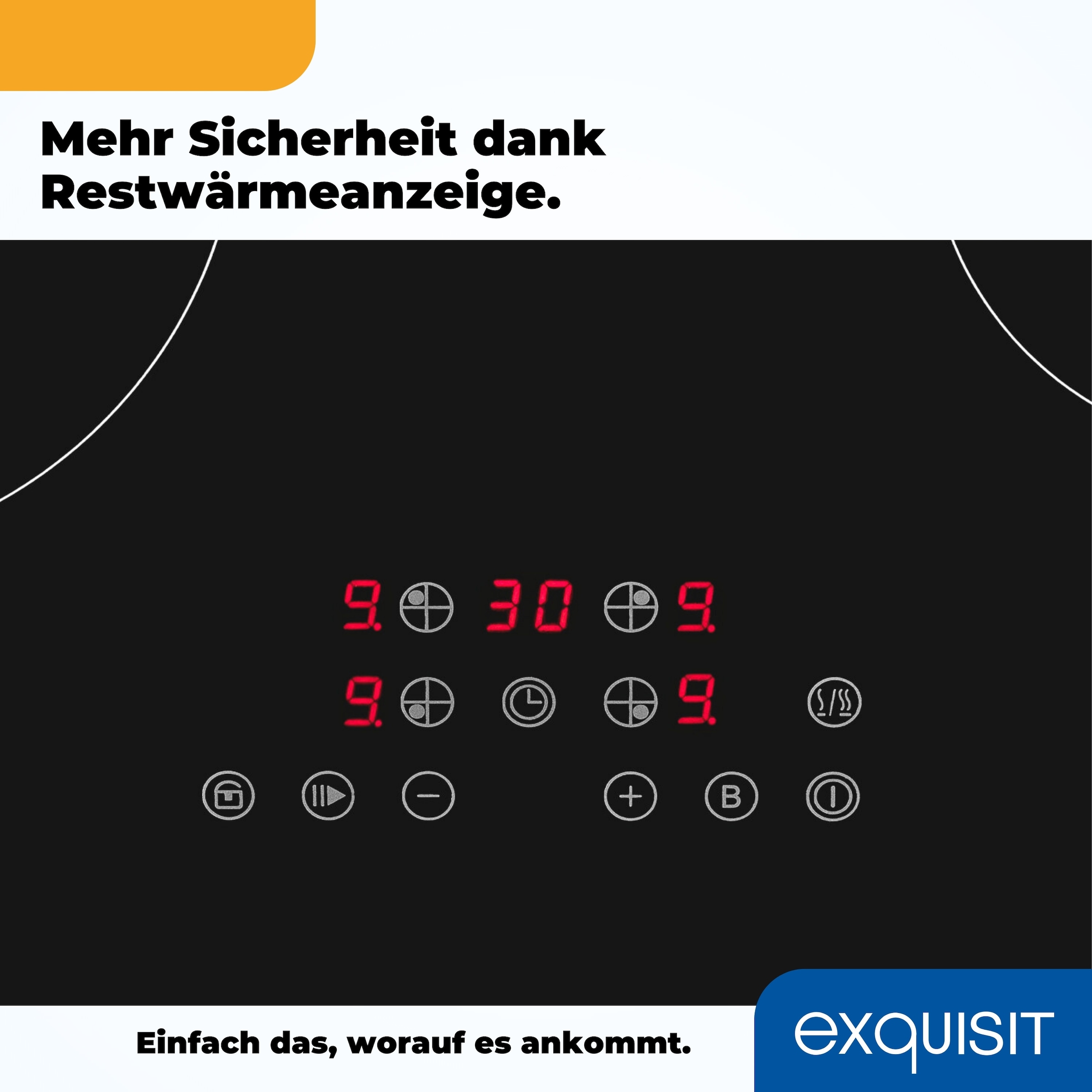 exquisit Backofen-Set »BAKO555600U«, autark einbaubar-Ofen mit Umluft,Kochfeld mit Sensorbedienung