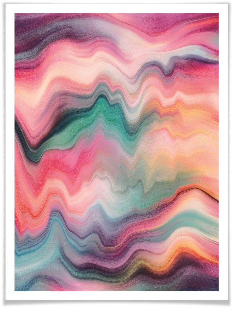 Wall-Art Poster »Regenbogen Marmor«, Landschaften, (1 St.) auf Rechnung  kaufen