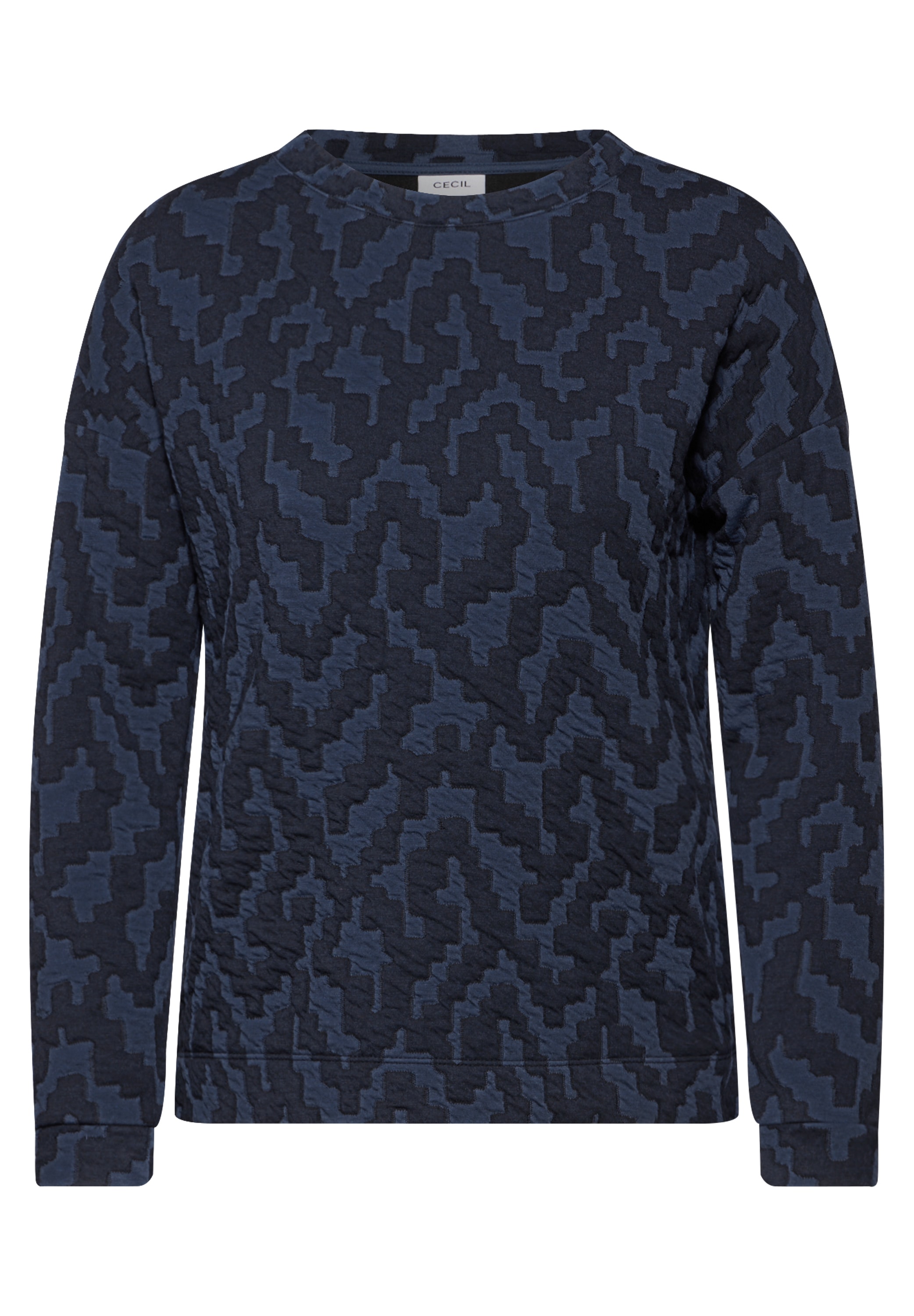 Cecil Jacquardpullover, mit Jaquard Struktur