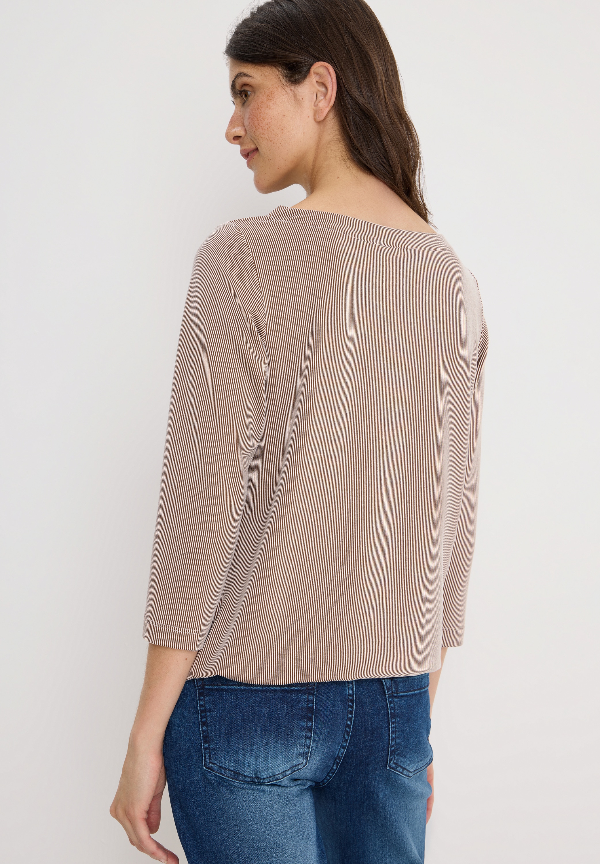 Cecil 3/4-Arm-Shirt mit Streifen Muster