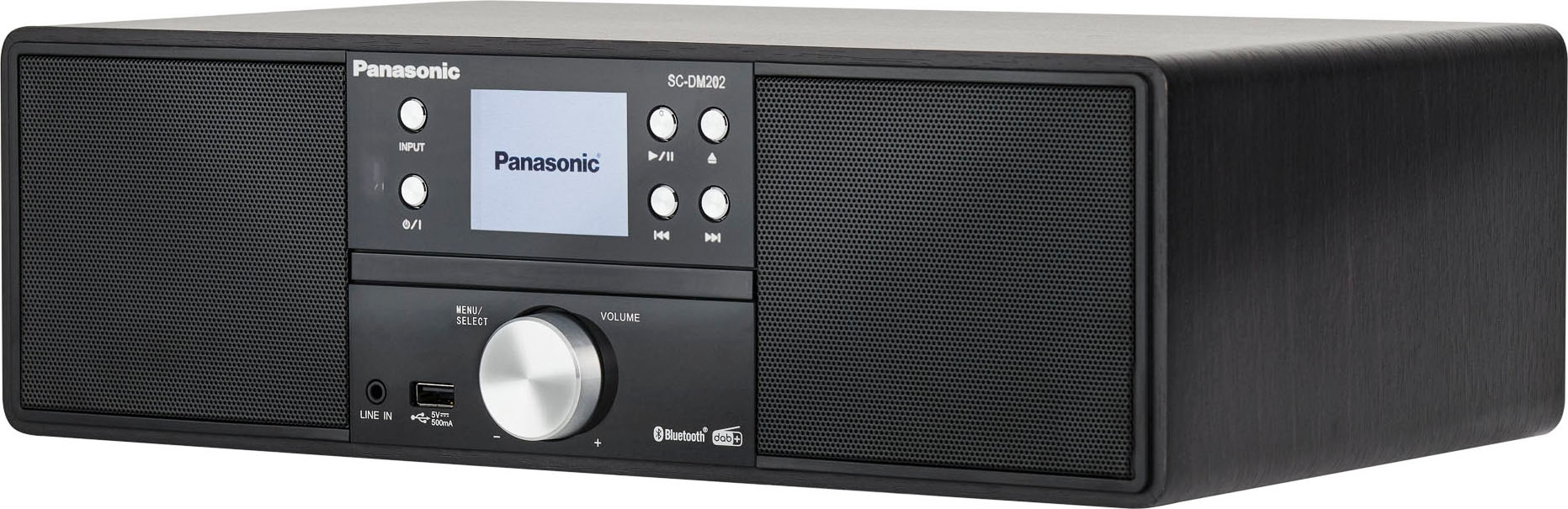 Panasonic Stereoanlage »DM202«, Garantie 24 RDS-FM-Tuner Jahre mit W) (DAB+)-UKW XXL | 3 UNIVERSAL (Bluetooth Digitalradio ➥
