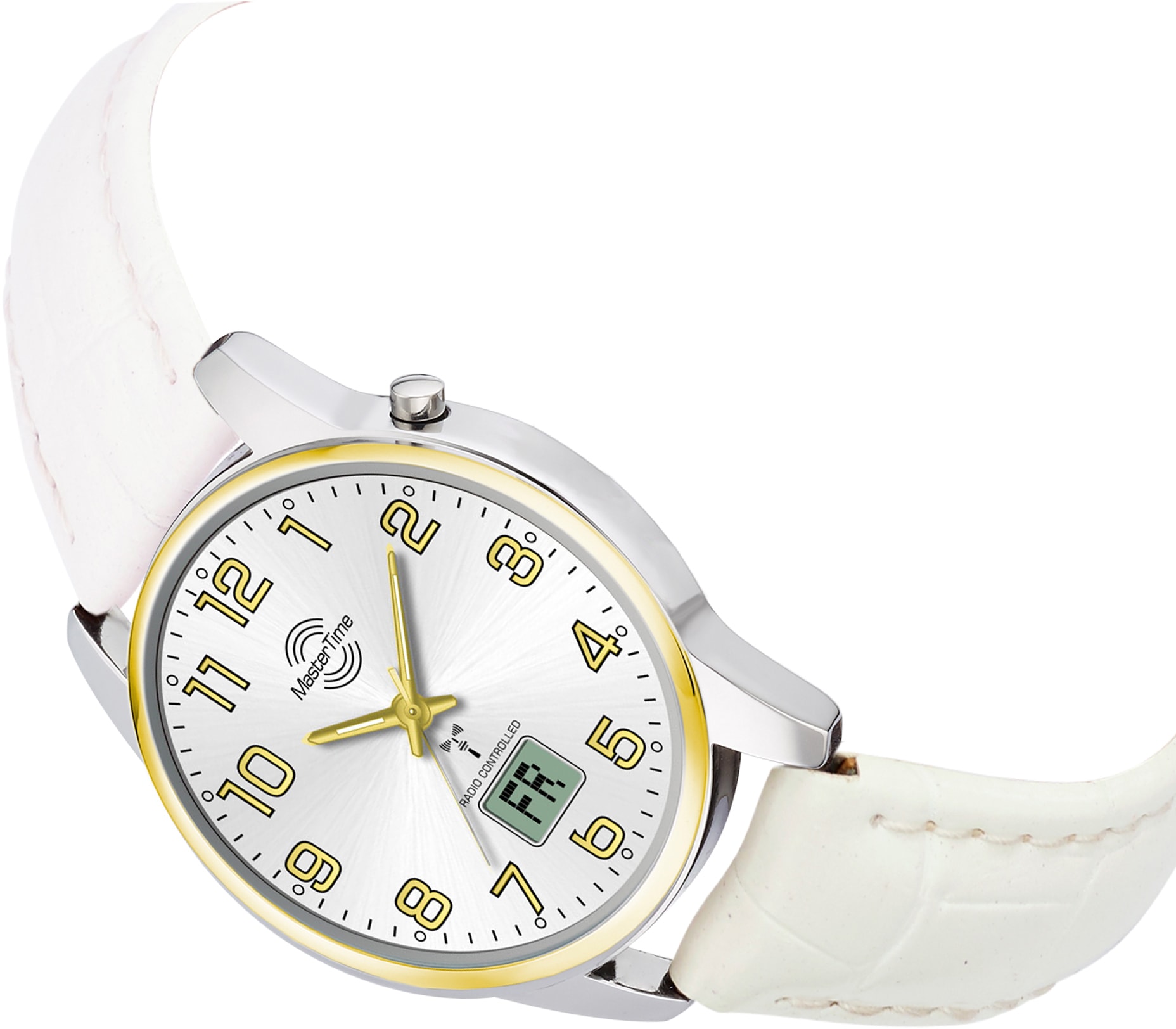 MASTER TIME Funkuhr »Basic«, Armbanduhr, Damenuhr, Datum, Leuchtzeiger