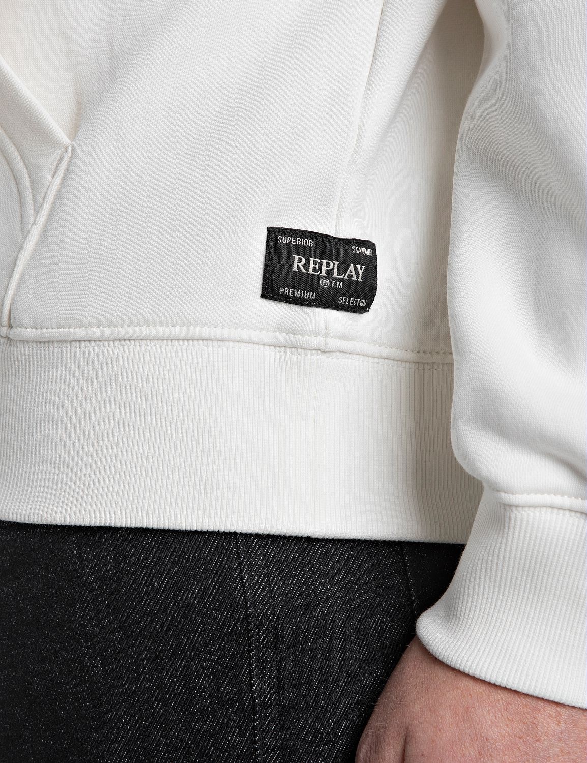 Replay Kapuzensweatshirt, mit großem Markenprint vorn