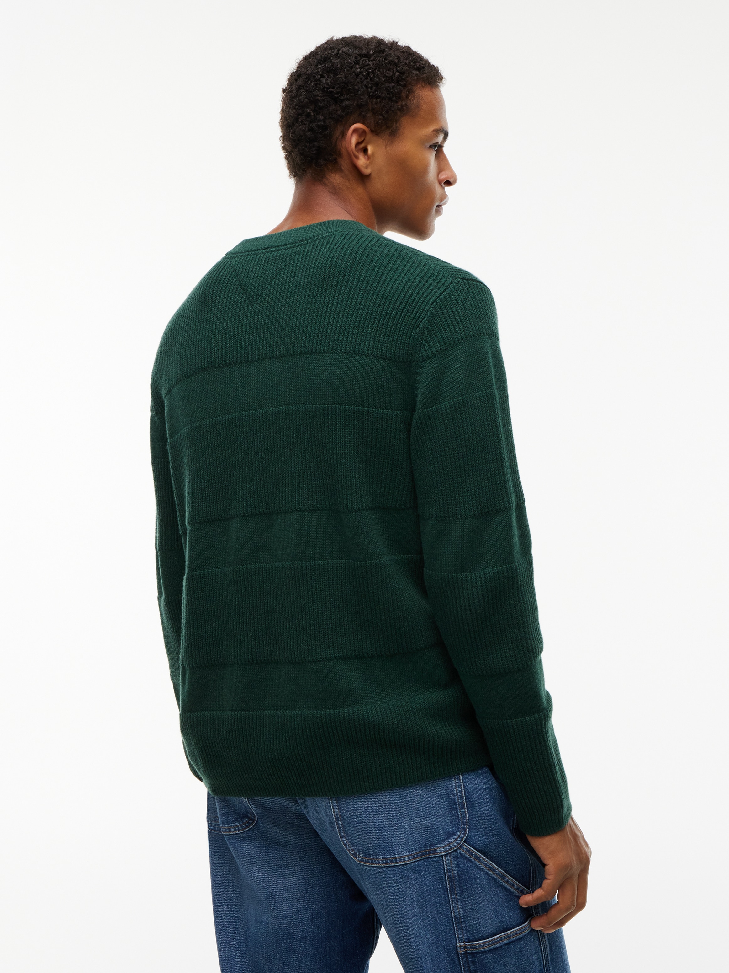 Tommy Jeans Strickpullover »REGULAR TEXTURED SWEATER« Regular fit mit Rundhalsausschnitt