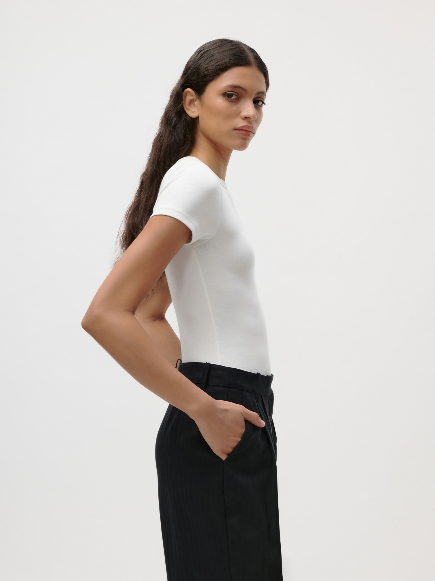 LeGer T-Shirt »Ria, LeGer by Lena Gercke« schlicht, slim fit