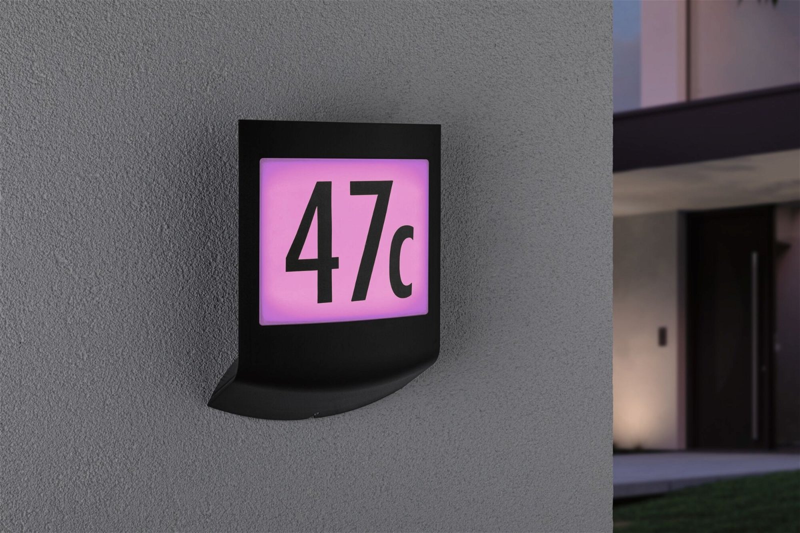 Paulmann LED Außen-Wandleuchte »Padea IP44 198x71mm RGBW+ 8,2W 550lm 230V Anthrazit Kunststoff«, 1 flammig, Smart Home Zigbee 3.0 Dämmerungssensor