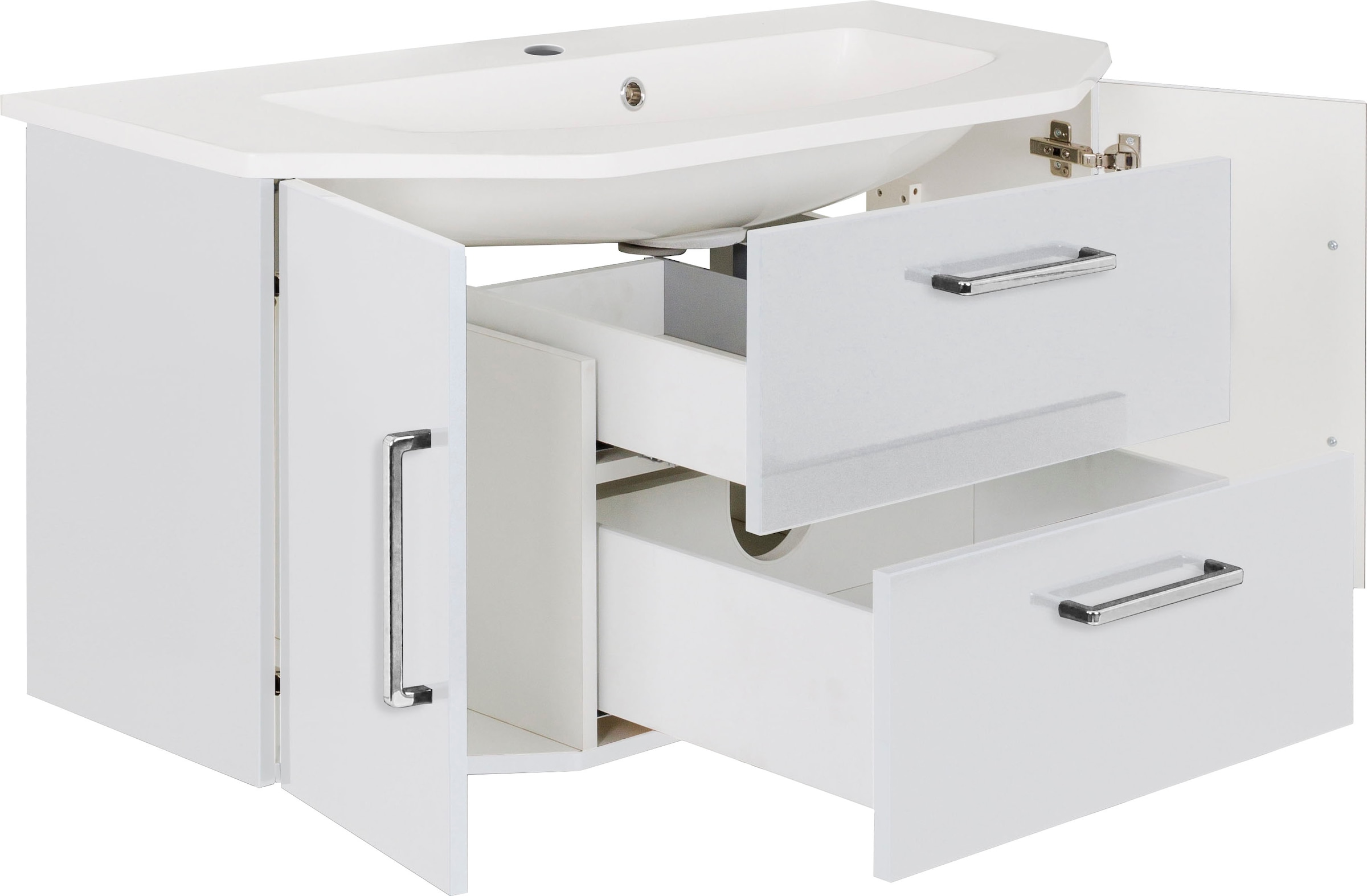 OPTIFIT Waschtisch »Ava«, Breite 110 cm, mit Mineralgussbecken