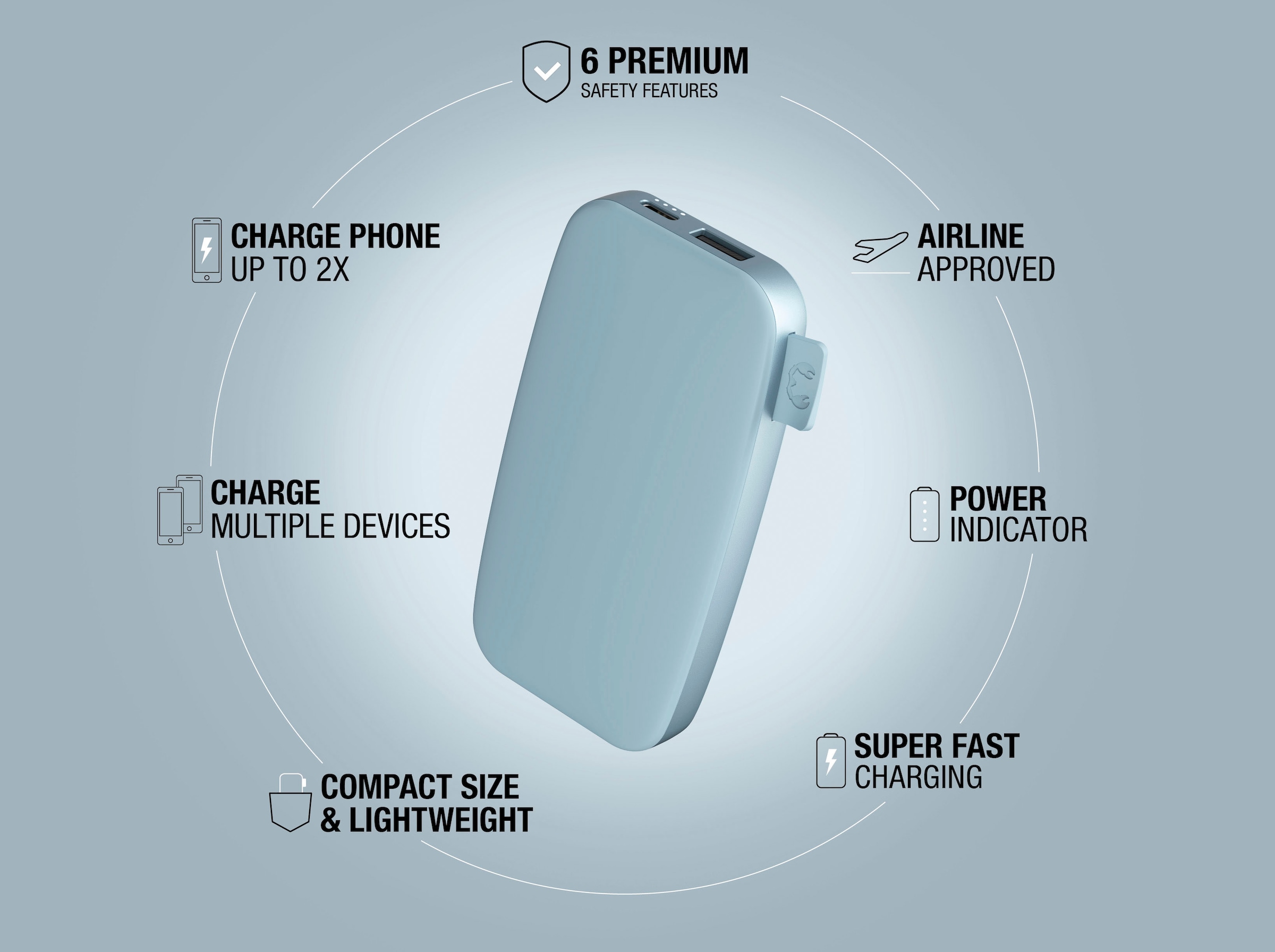Fresh´n Rebel Powerbank »Power Pack 6000mAh mit USB-C, Fast Charge«, 5 V ➥  3 Jahre XXL Garantie | UNIVERSAL