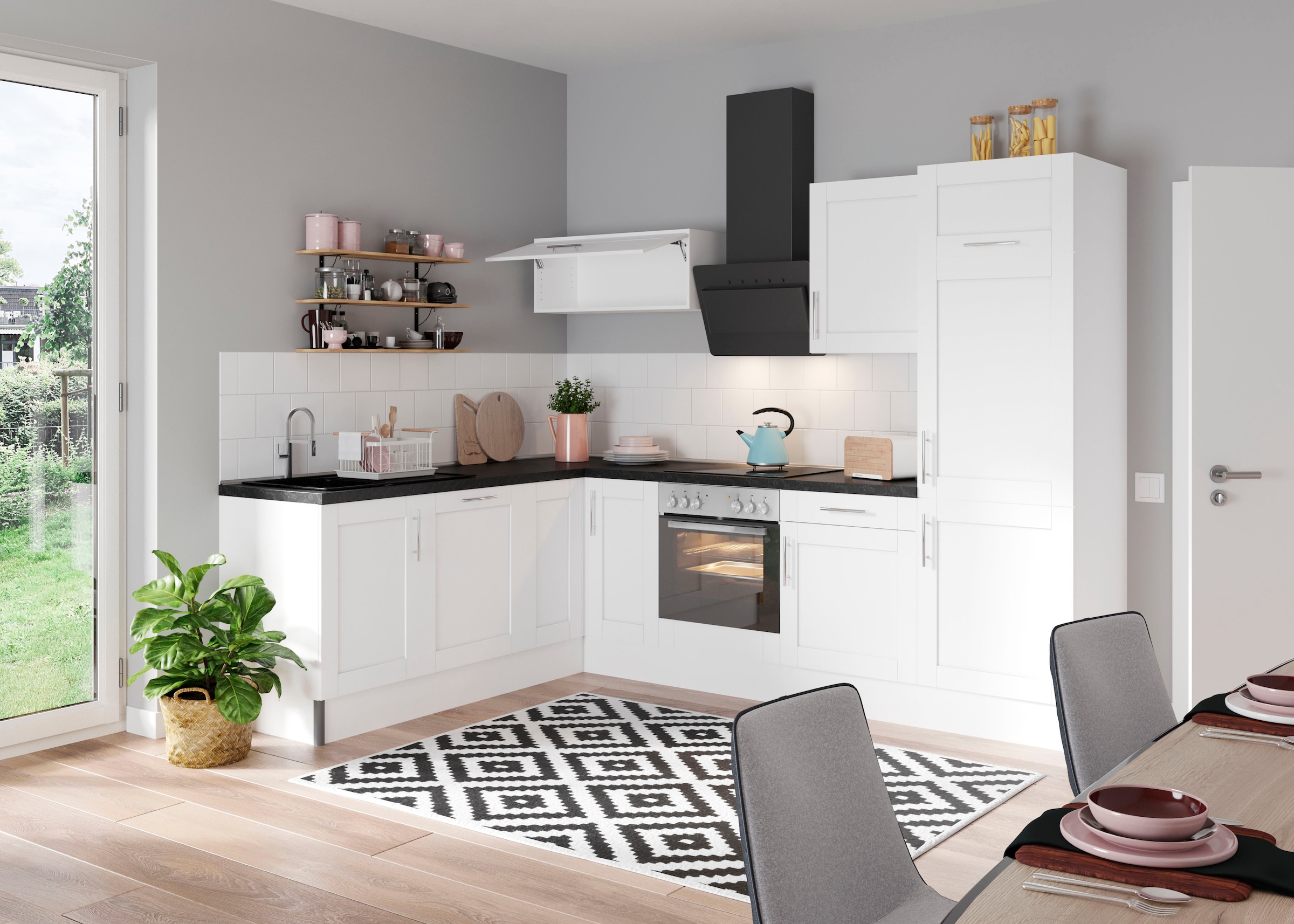 OPTIFIT Küche »Ahus«, 200 x breit, Soft Funktion mit bequem wahlweise Close 270 cm E-Geräten, kaufen