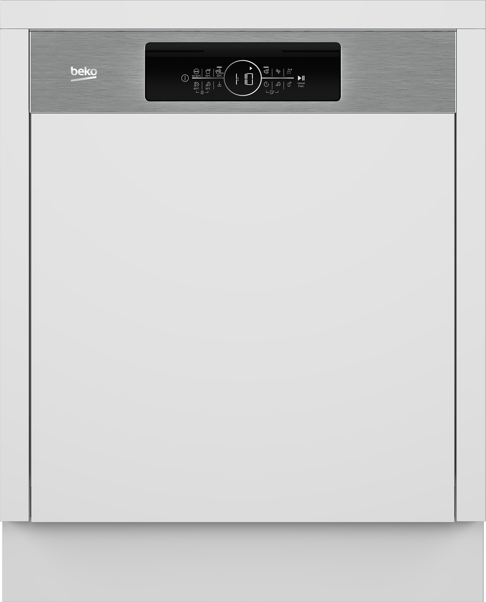 BEKO teilintegrierbarer Geschirrspüler »BDSN16R46W« 9,5 l 15 tlg. Maßgedecke Quick&Shine – schnelle Reinigung mit optimaler Trocknung