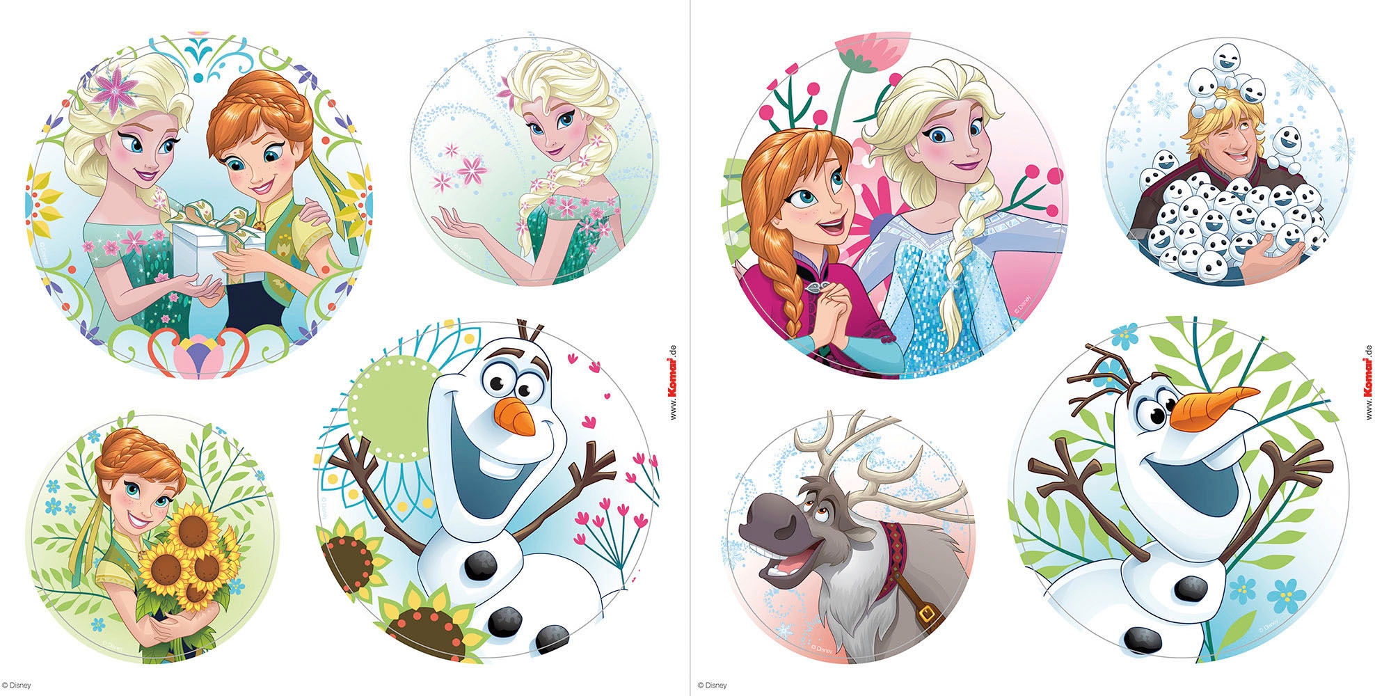 Komar Fensterbild »Frozen Springday Bubbles  - Größe 30 x 30 cm, 2 Bogen« Fenstersticker, selbsthaftend